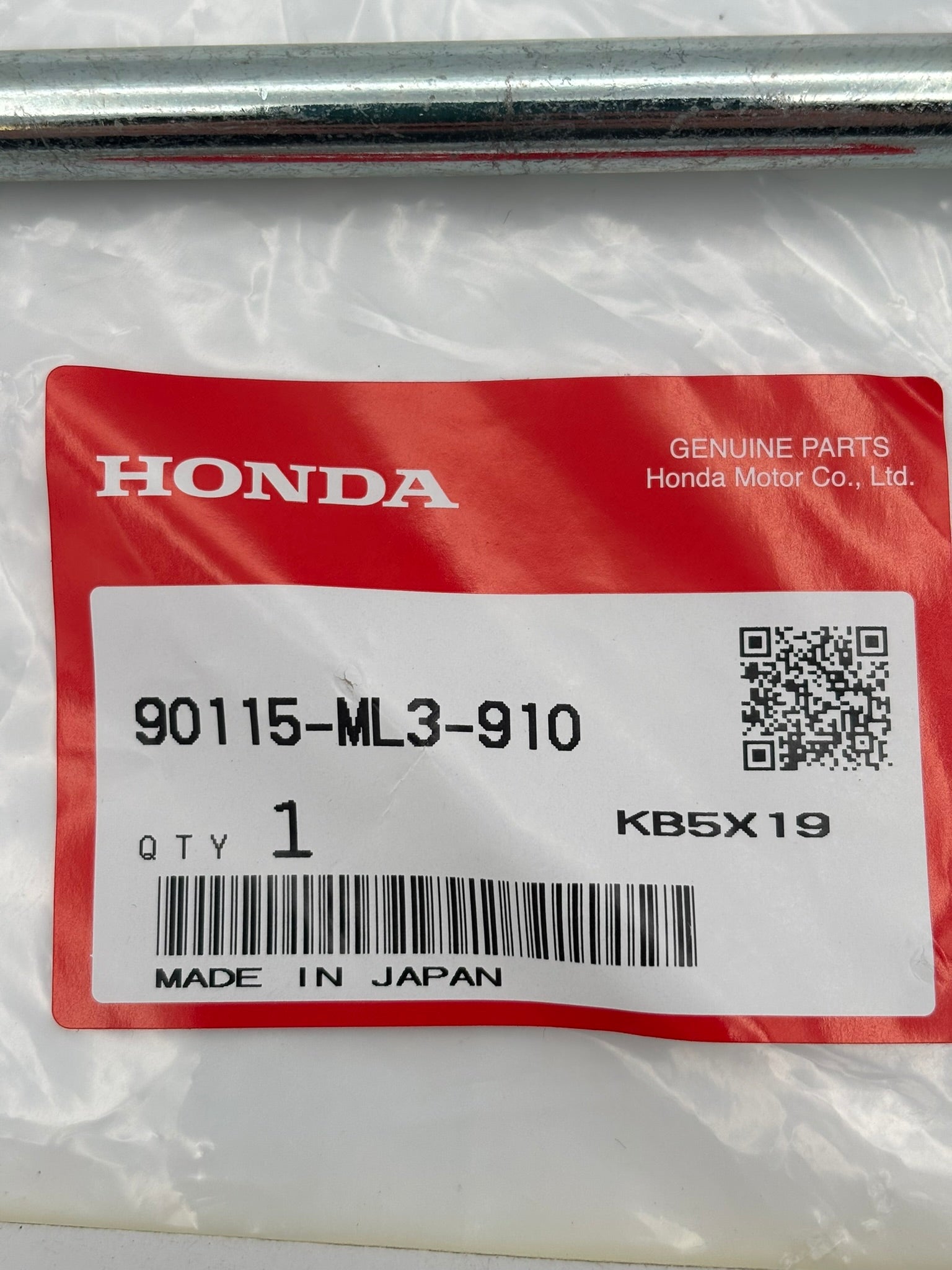 HONDA BOLT FLANGE (10X125) 90115-ML3-910 H100