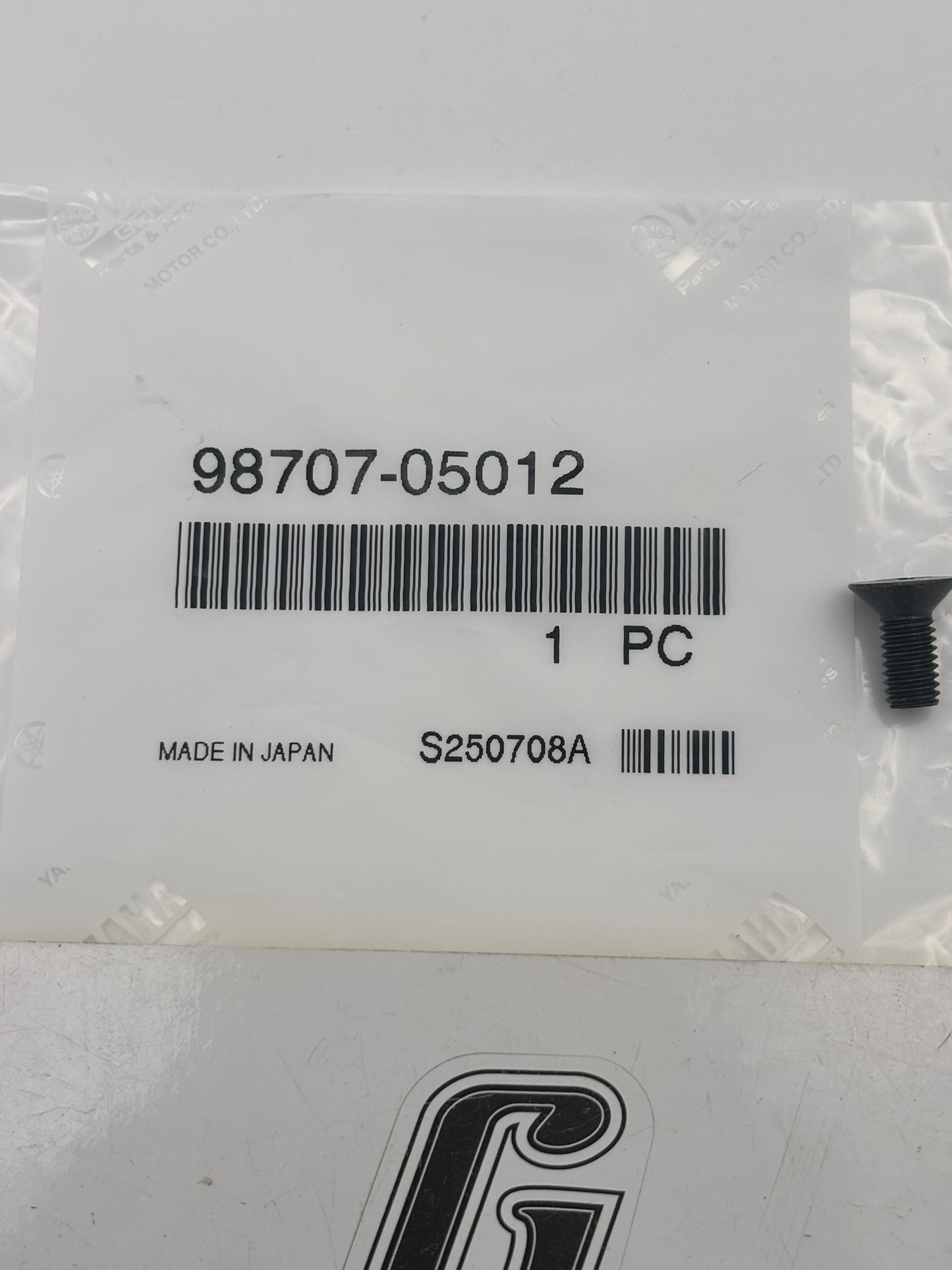 YAMAHA FLAT HEAD SCREW (SUB 98706-05012-00 98701-05012-00 ) 98707-05012-00 Y129