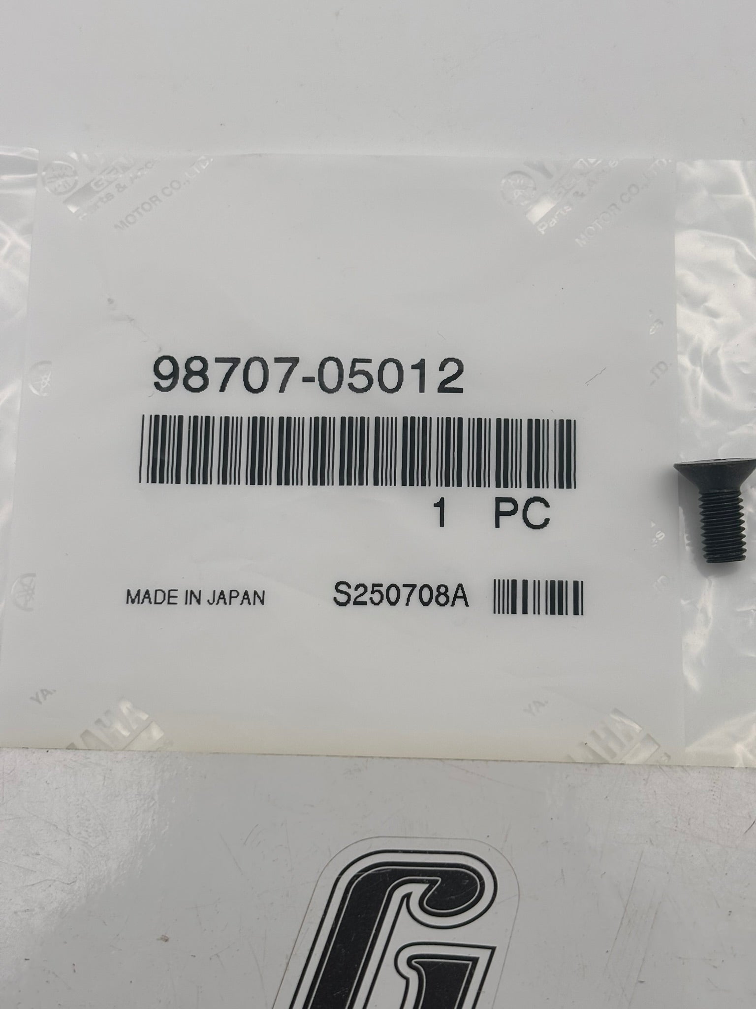YAMAHA FLAT HEAD SCREW (SUB 98706-05012-00 98701-05012-00 ) 98707-05012-00 Y129