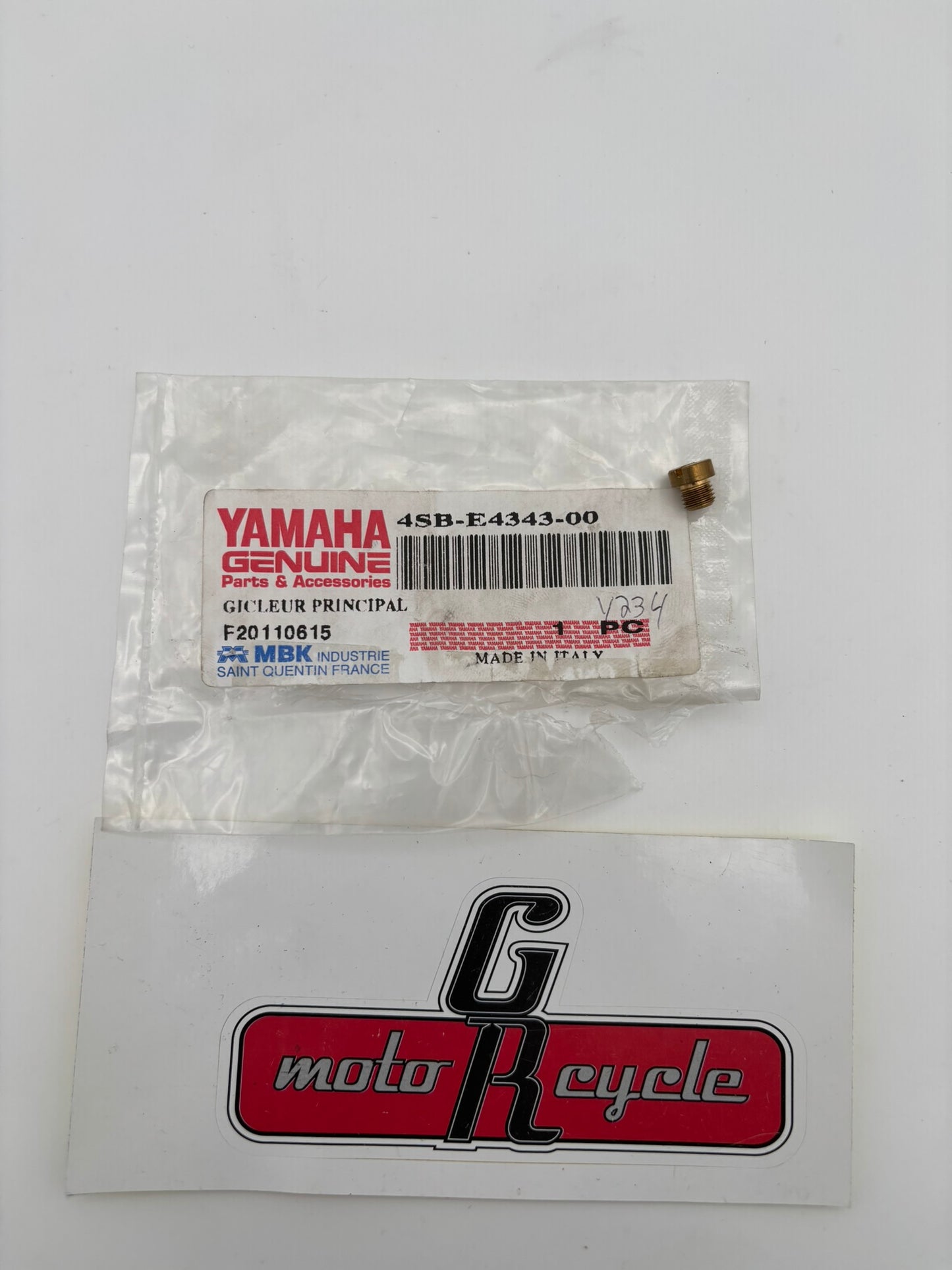YAMAHA MAIN JET 4SB-E4343-00-00 Y222