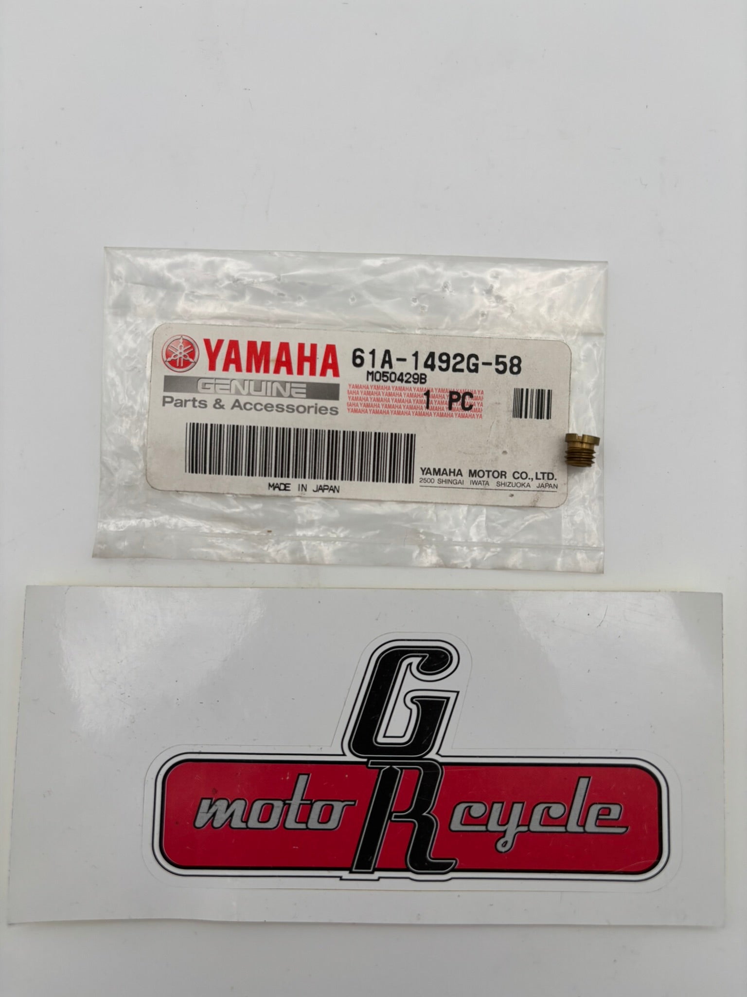YAMAHA MAIN AIR JET (#290) 61A-1492G-58-00 Y222
