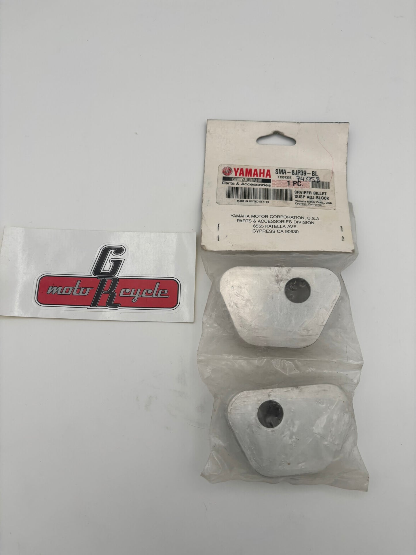 YAMAHA BILLET SUSPENSION ADJUSTMENT BLOCKS SUB SMA-8JP39-BL-10 SMA-8JP39-BL-00 Y234