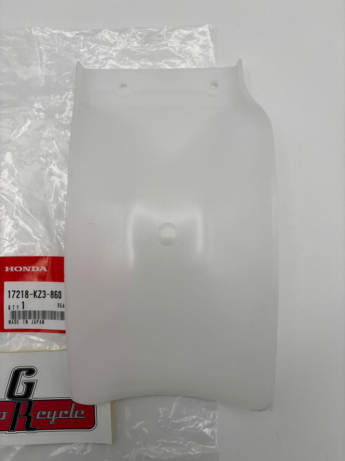 HONDA AIR CLEANER HOUSING SPLASH GUARD 17218-KZ3-860 H137