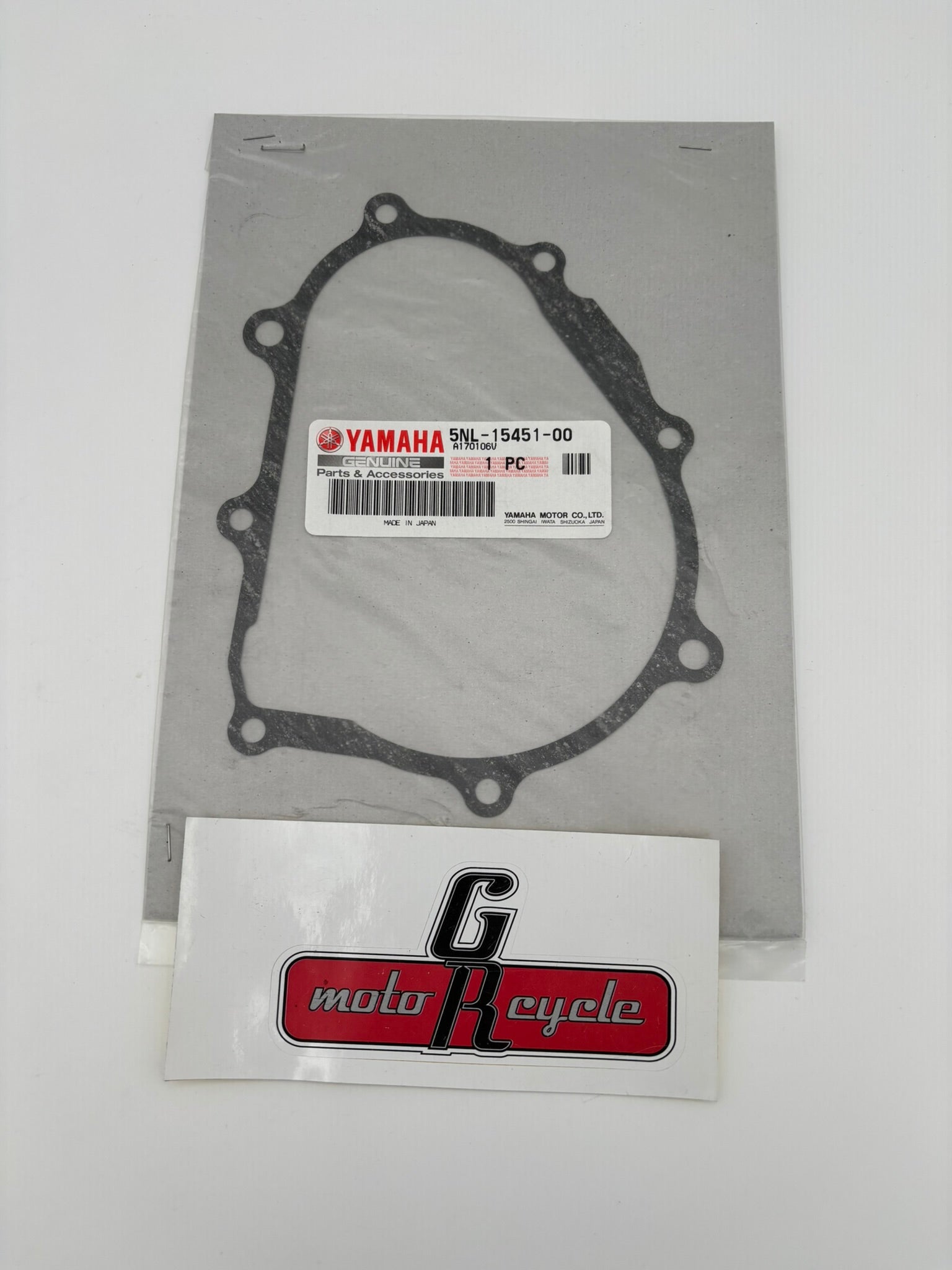 YAMAHA CRANKCASE COVER GASKET 5NL-15451-00-00 Y256