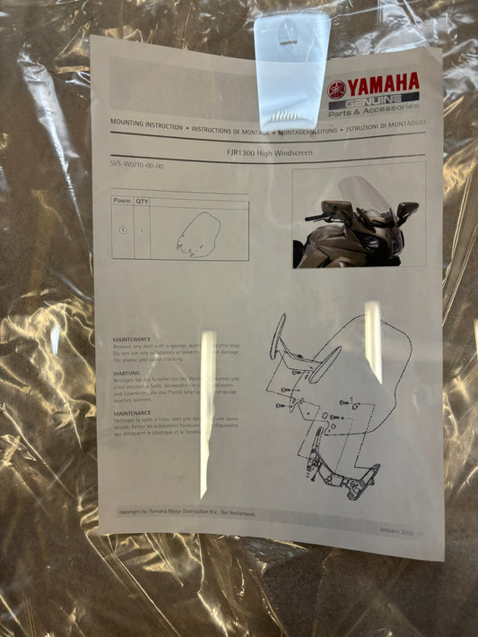 YAMAHA FJR1300 2003 - 2005 HIGH WINDSHIELD 5VS-W0710-00-00 YBOX