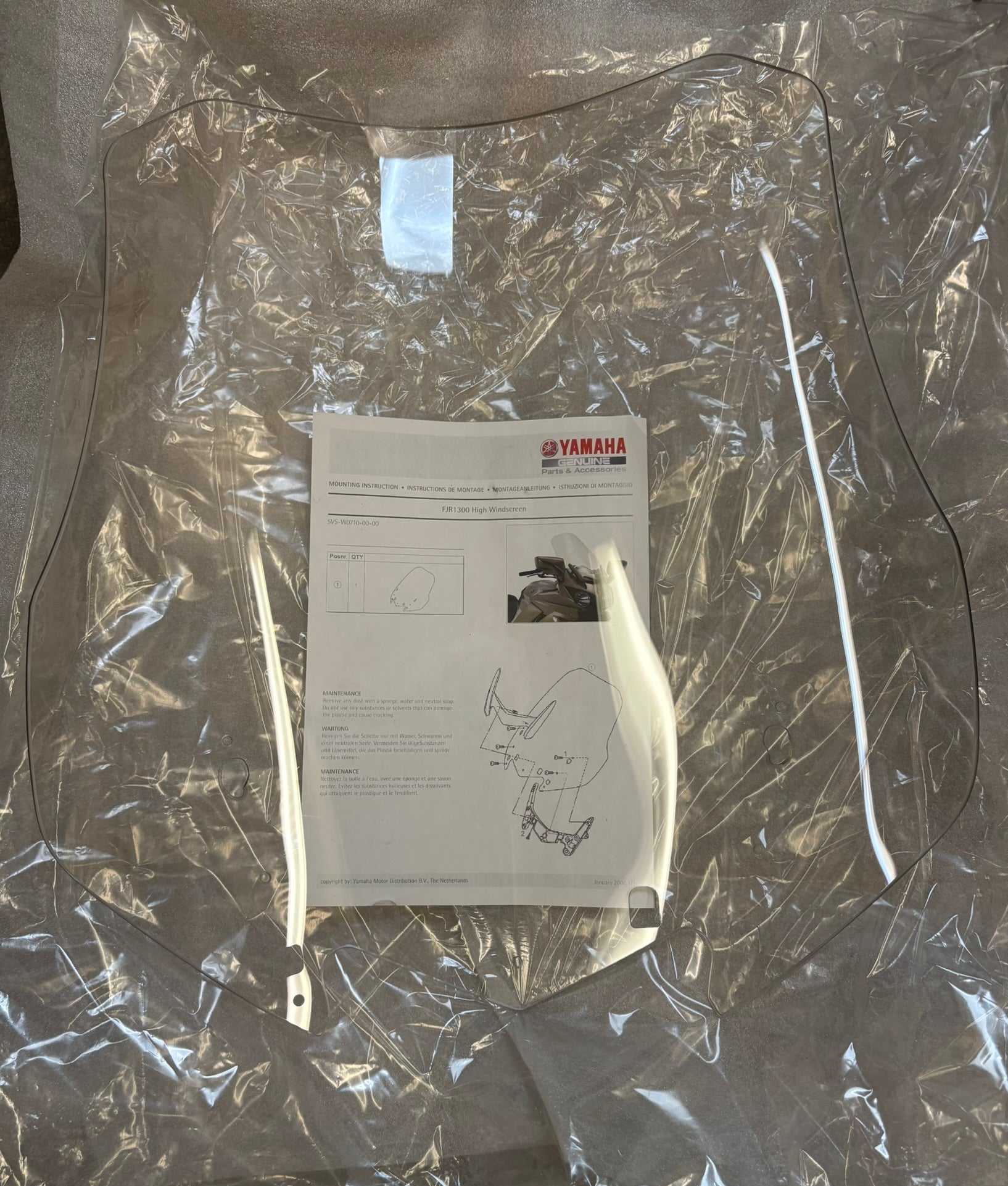 YAMAHA FJR1300 2003 - 2005 HIGH WINDSHIELD 5VS-W0710-00-00 YBOX