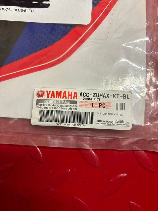 YAMAHA ZUMA BW'S 50 2012 - 19 X GRAPHIC KIT ACC-ZUMAX-KT-BL YBOX