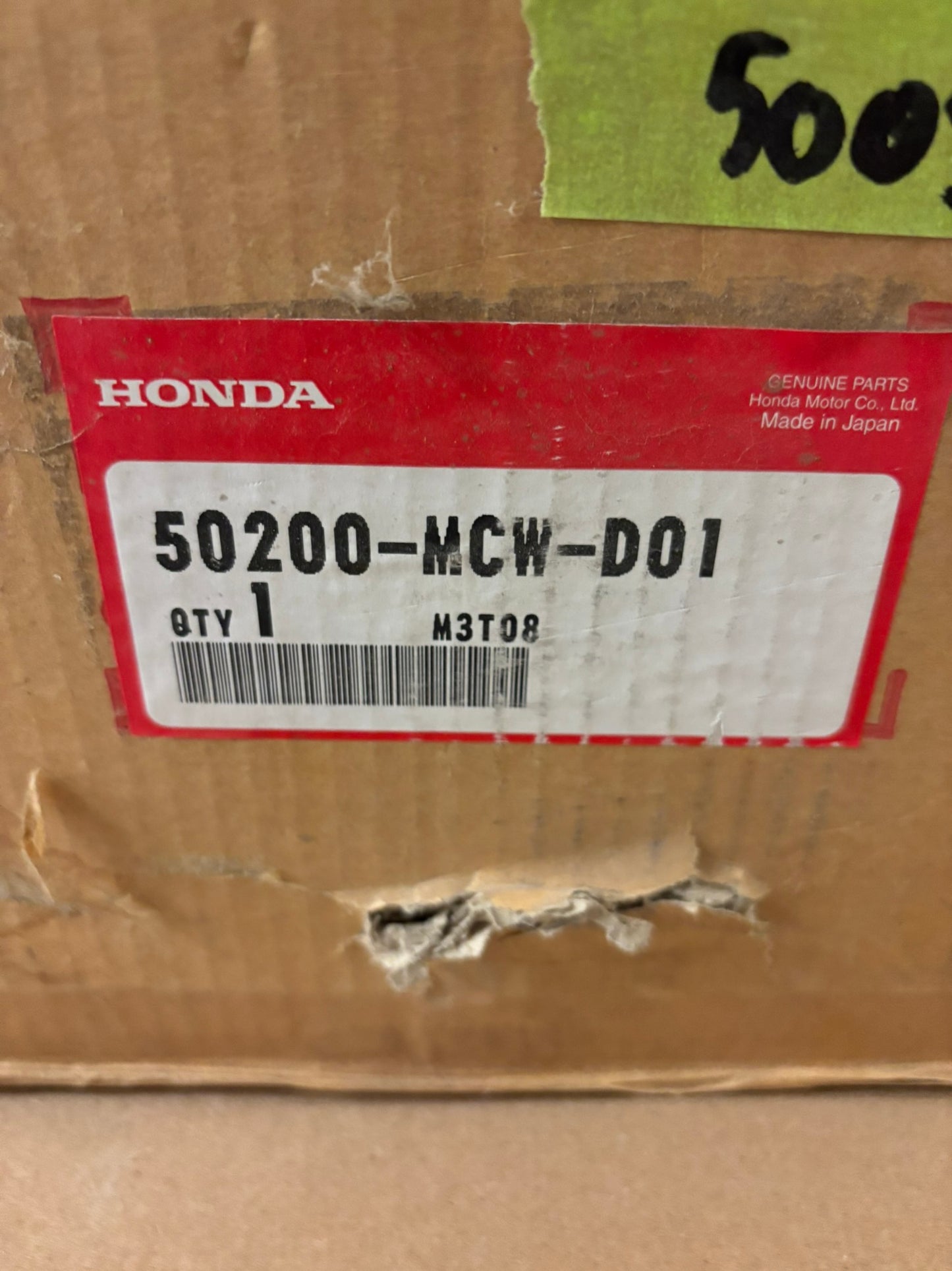 HONDA SEAT RAIL ASSY 50200-MCW-D01 HBOX