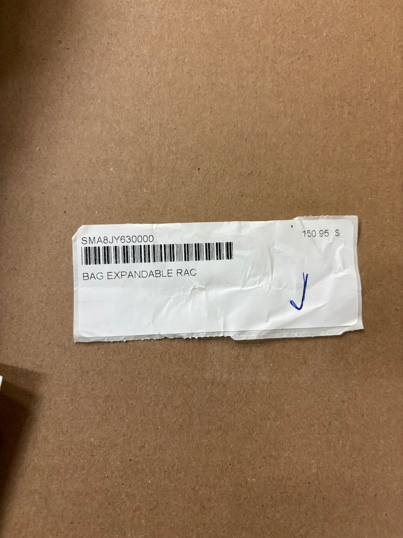 YAMAHA BAG EXPANDABLE RACK PACK SMA-8JY63-00-00 YBOX