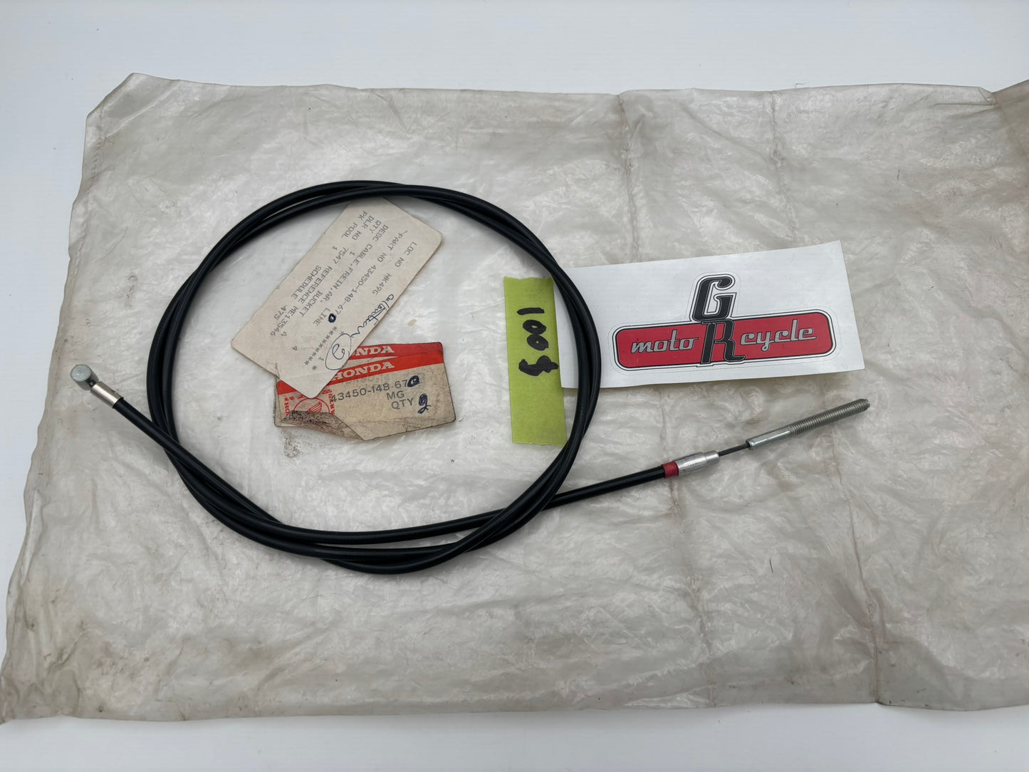 HONDA REAR BRAKE CABLE (BLACK) SUB 43450-148-671 43450-148-671B H216