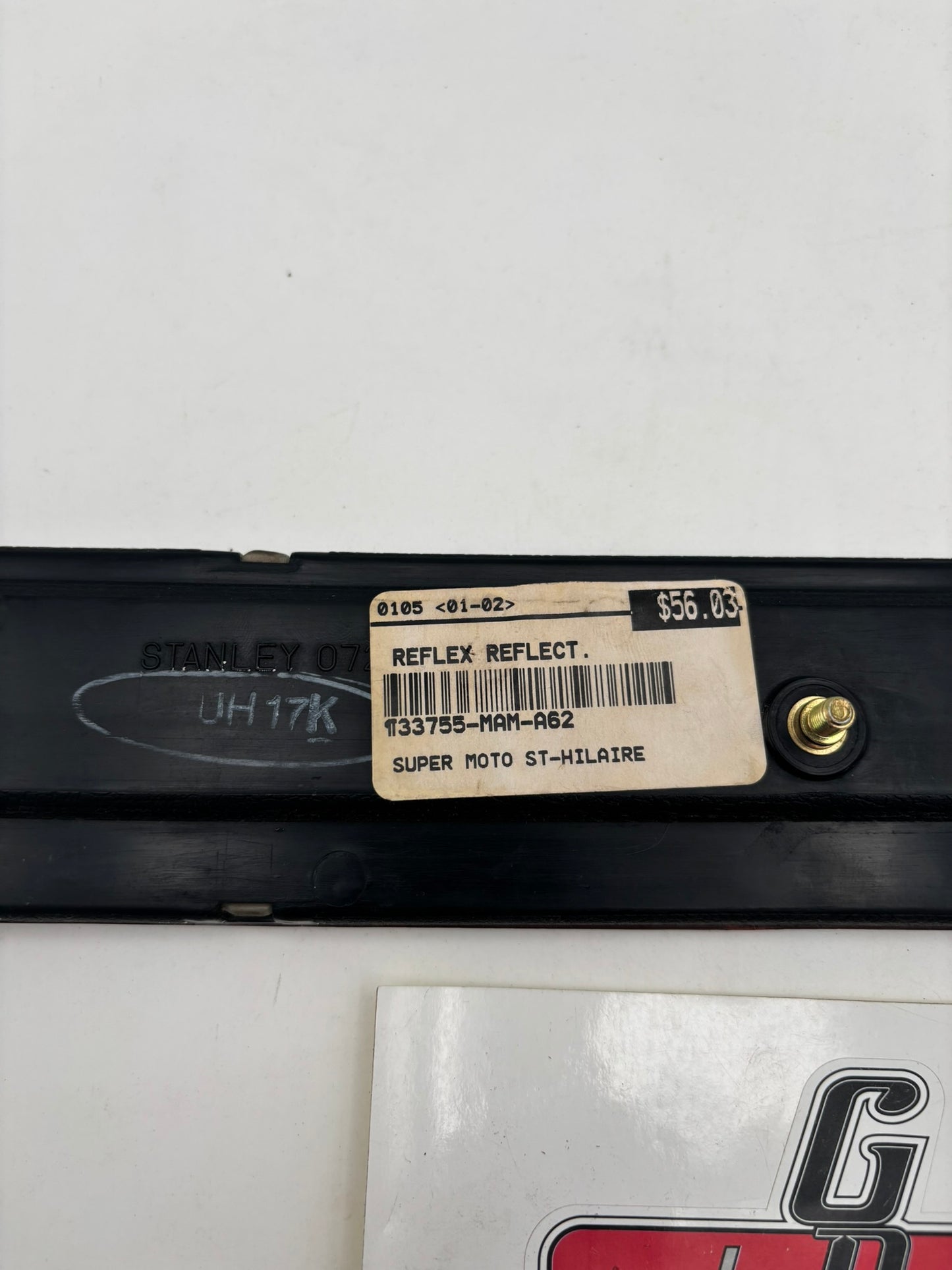 HONDA USED LEFT SADDLEBAG REFLEX REFLECTOR SUB 33755-MAM-A62 33755-MN5-003-U H217