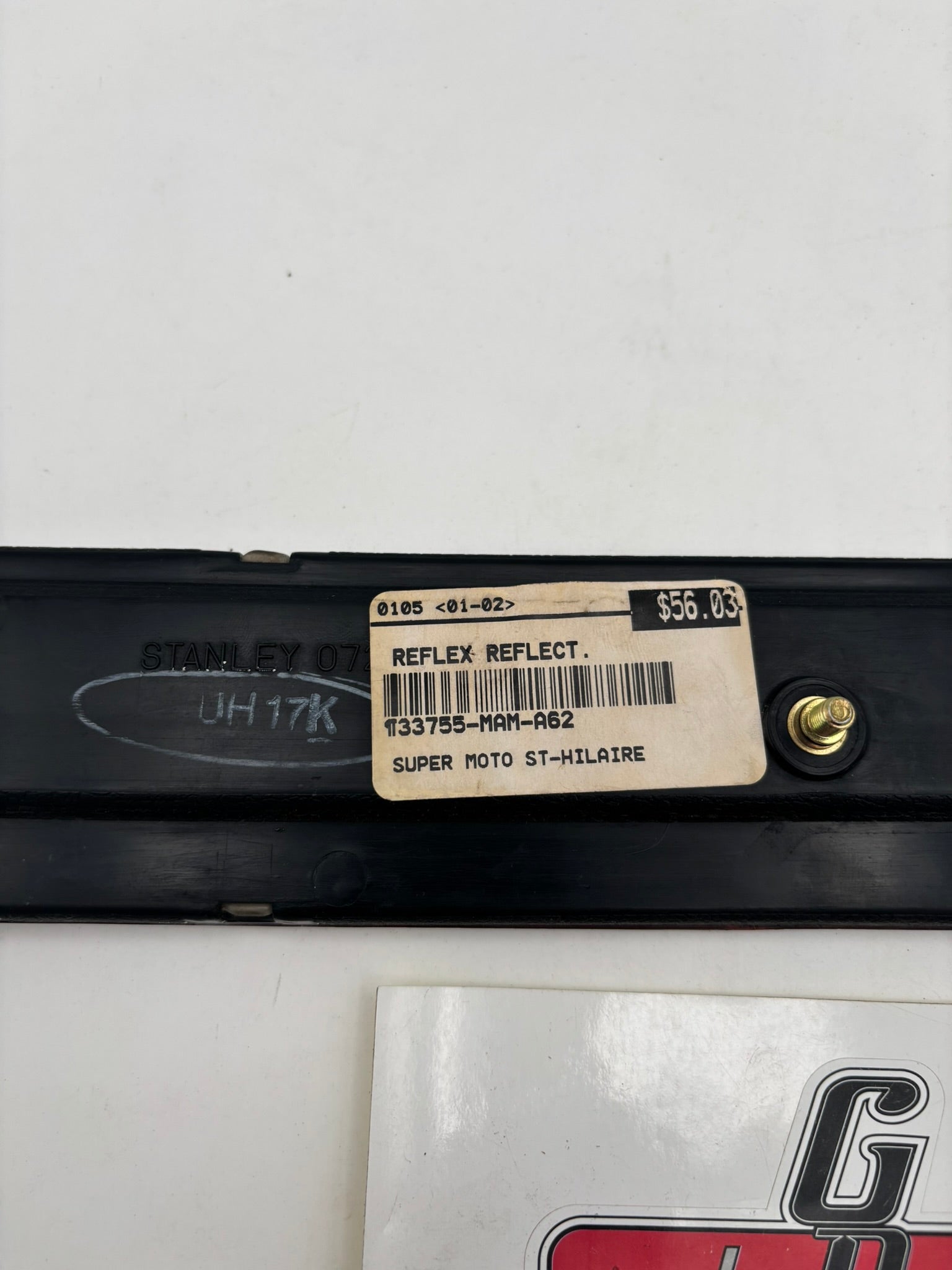 HONDA USED LEFT SADDLEBAG REFLEX REFLECTOR SUB 33755-MAM-A62 33755-MN5-003-U H217