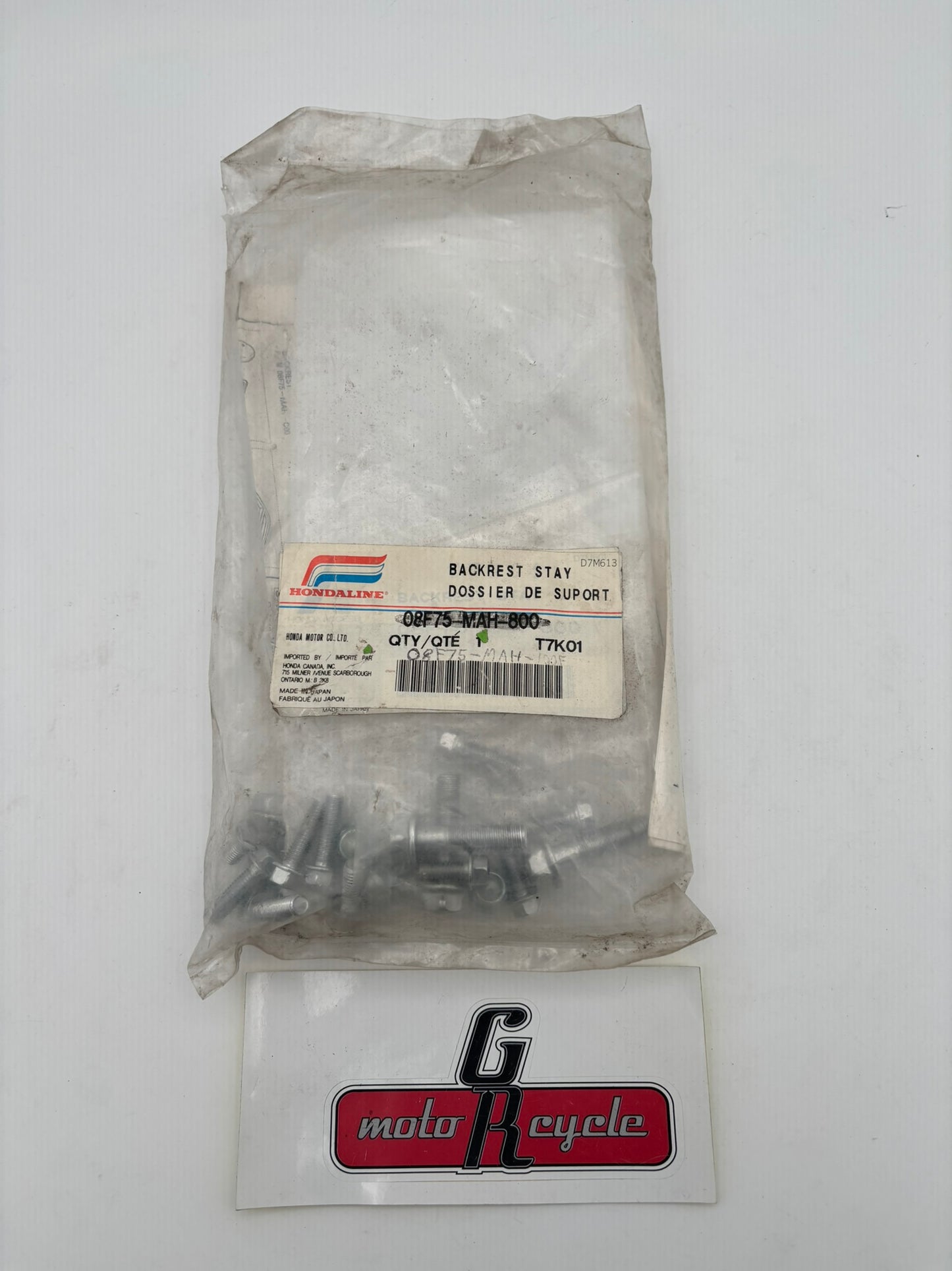 HONDA BACKREST BRACKET SUB 08F75-MAH-100F 08F75-MAH-800 H217