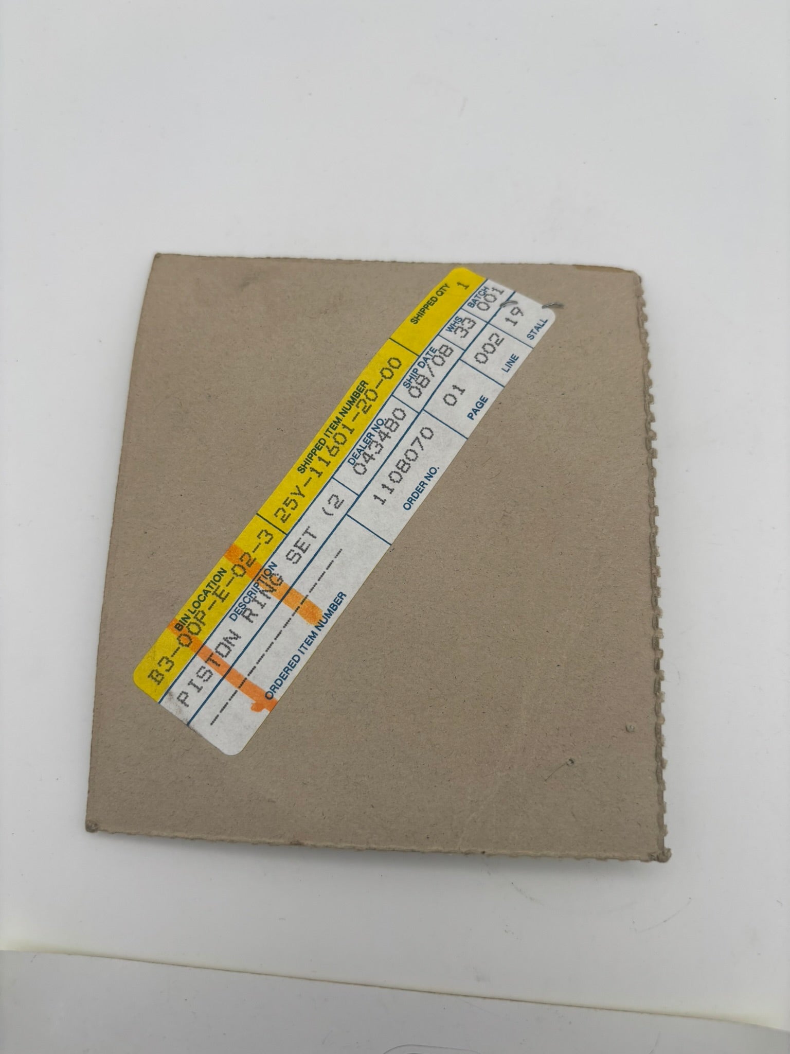 YAMAHA PISTON RING SET 0.50MM O/S 25Y-11601-20-00 Y275