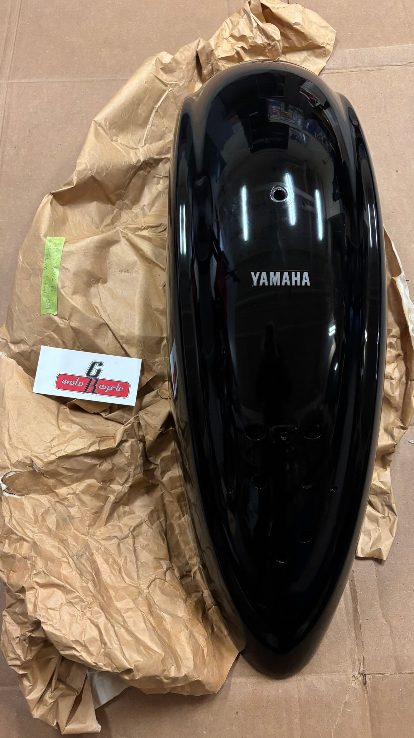 YAMAHA 2006 - 2007 V STAR CLASSIC REAR FENDER WITH FLAMES 5KS-Y216R-W1-P2 YBOX