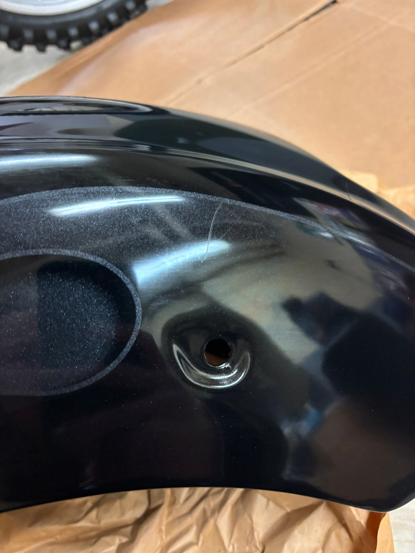 YAMAHA 2006 - 2007 V STAR CLASSIC REAR FENDER WITH FLAMES 5KS-Y216R-W1-P2 YBOX