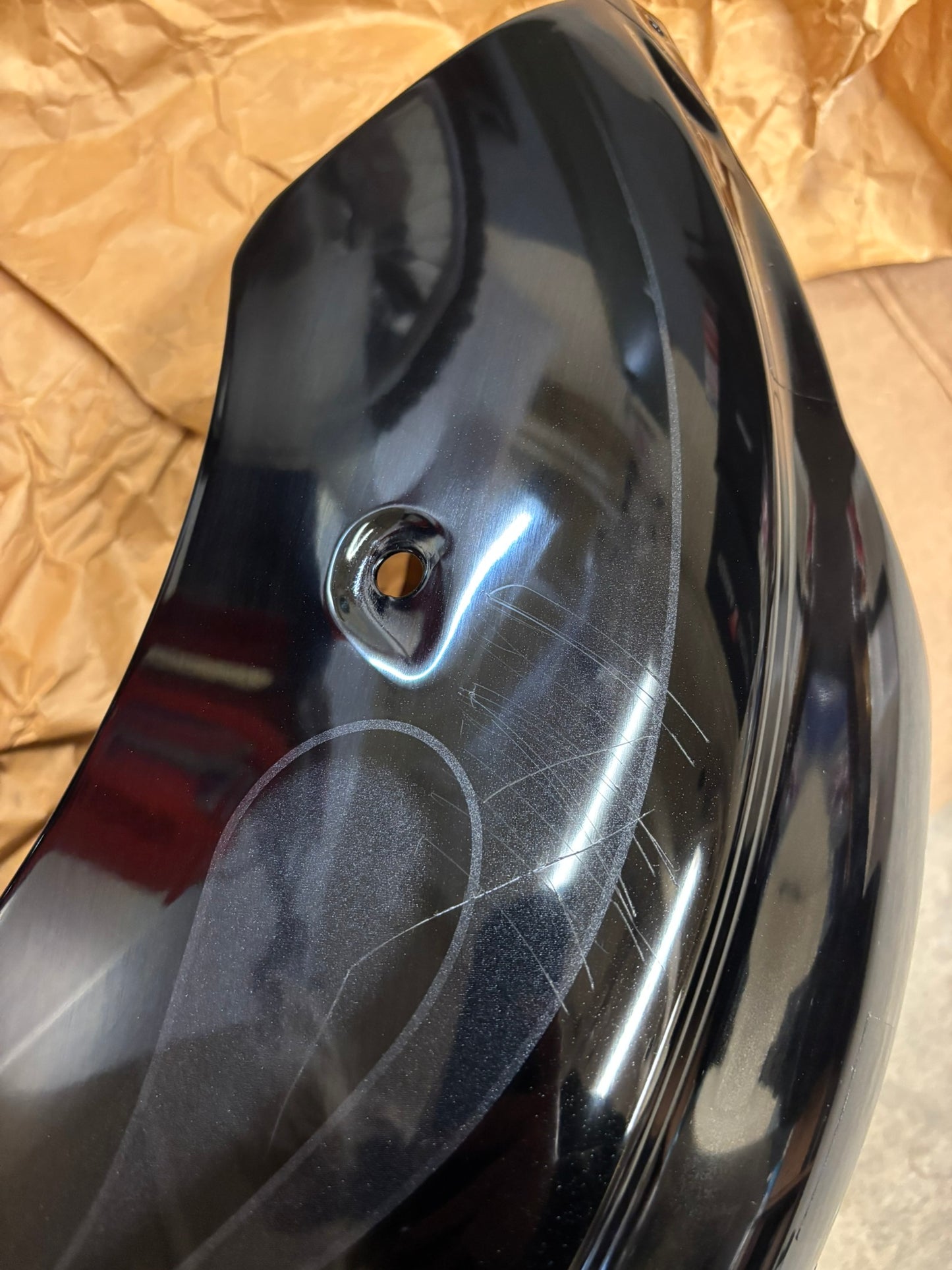 YAMAHA 2006 - 2007 V STAR CLASSIC REAR FENDER WITH FLAMES 5KS-Y216R-W1-P2 YBOX