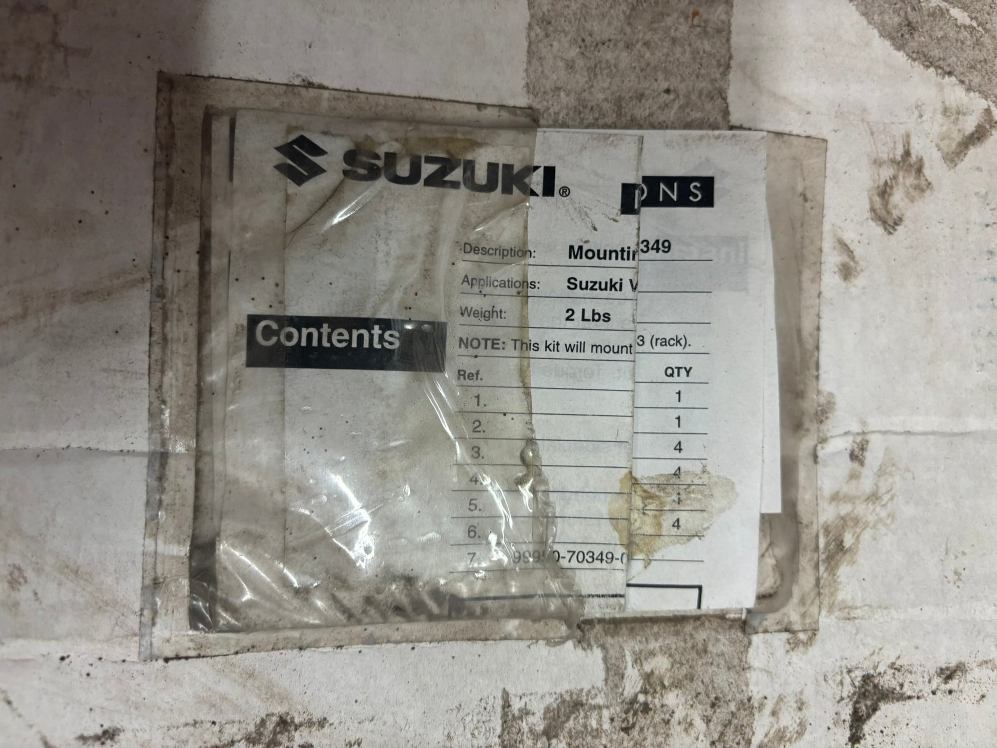 SUZUKI VL800 VOLUSIA BILLET MOUNTS SUB 990A0-75010 99950-70349 SBOX