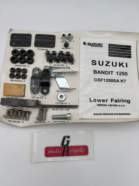 SUZUKI GSF1250S K7 LOWER FAIRING COWLING BRACKET FITTING KIT 990D0-18H20-XXX S59