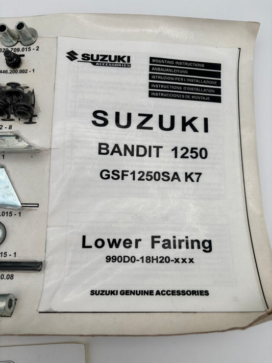 SUZUKI GSF1250S K7 LOWER FAIRING COWLING BRACKET FITTING KIT 990D0-18H20-XXX S59