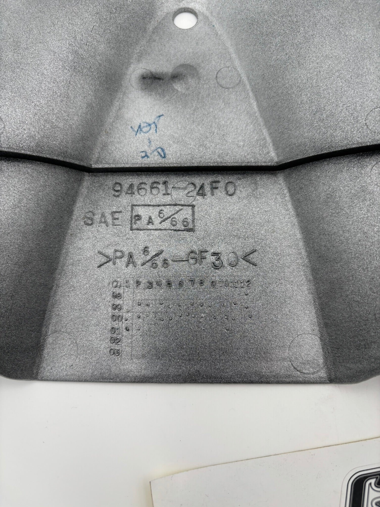 SUZUKI UNDER REAR COWLING (SILVER) 94660-24F00-Y4H S79
