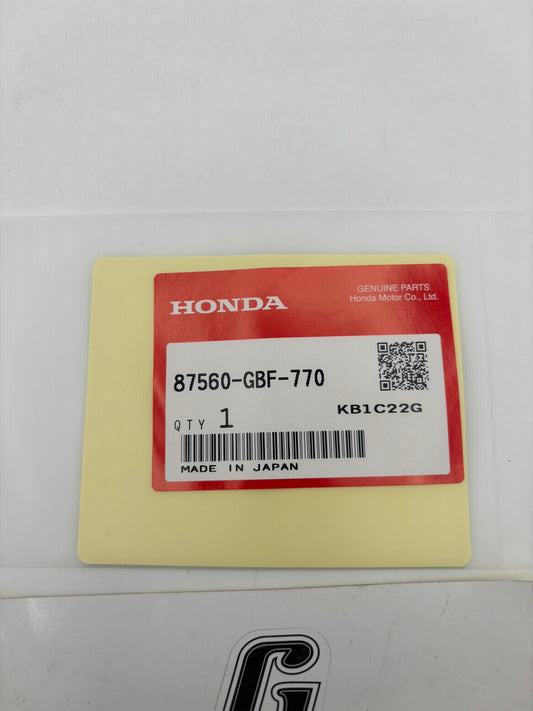 HONDA WARNING LABEL 87560-GBF-770 H100