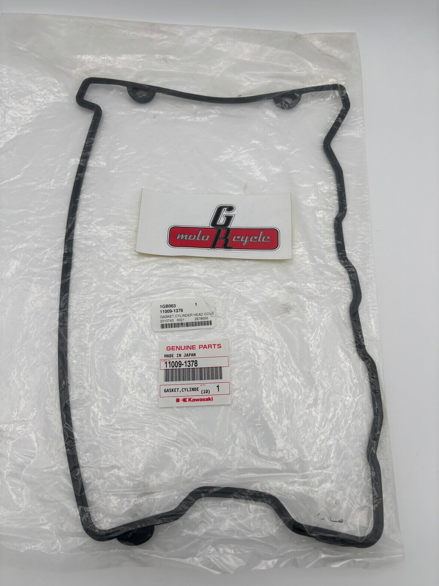 KAWASAKI CYLINDER HEAD COVER GASKET 11009-1378 K47