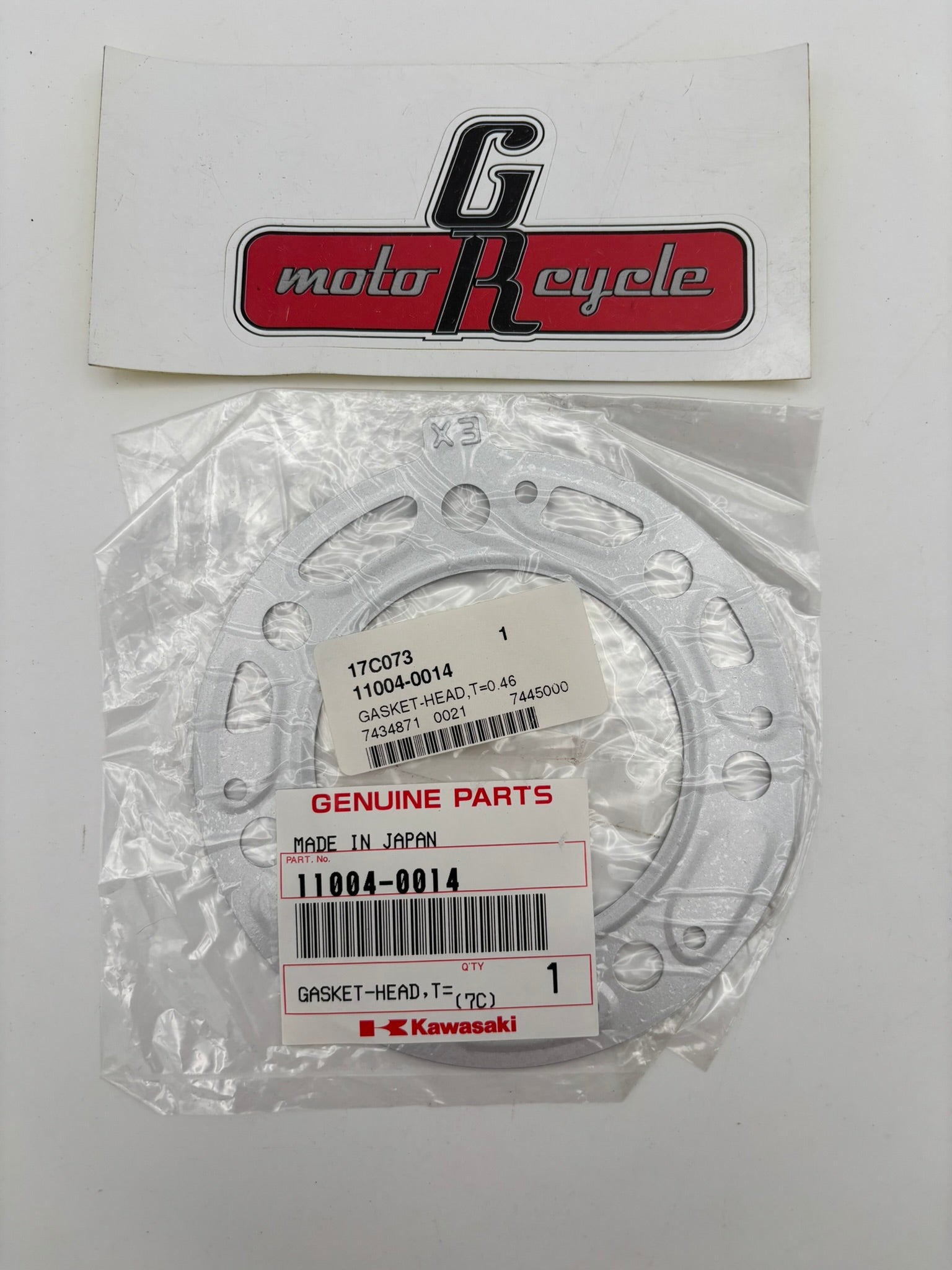 KAWASAKI CYLINDER HEAD GASKET T=0.46 11004-0014 K49