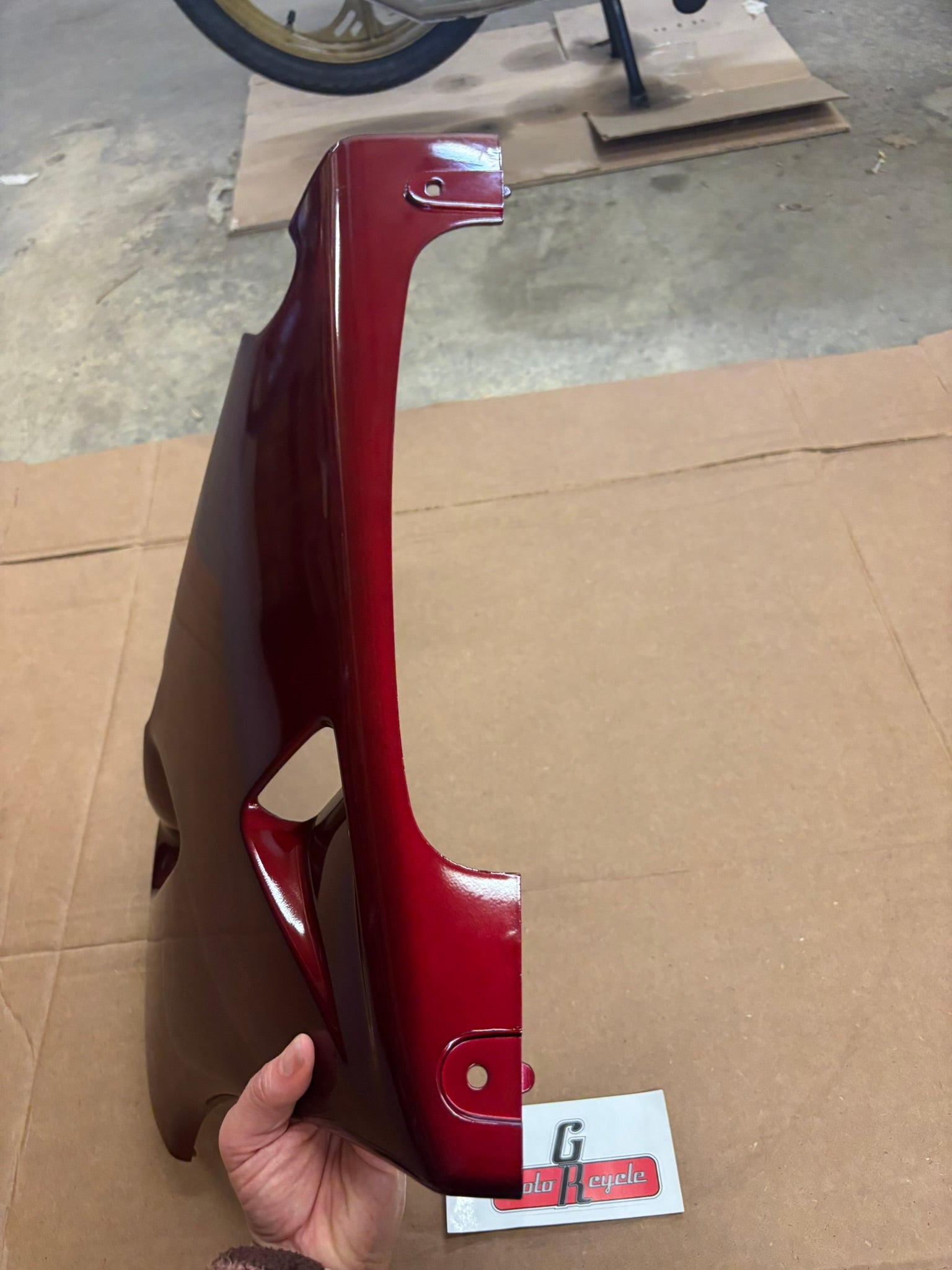 KAWASAKI LH LOWER COWLING C.W.RED 55028-1295-H3 KBOX