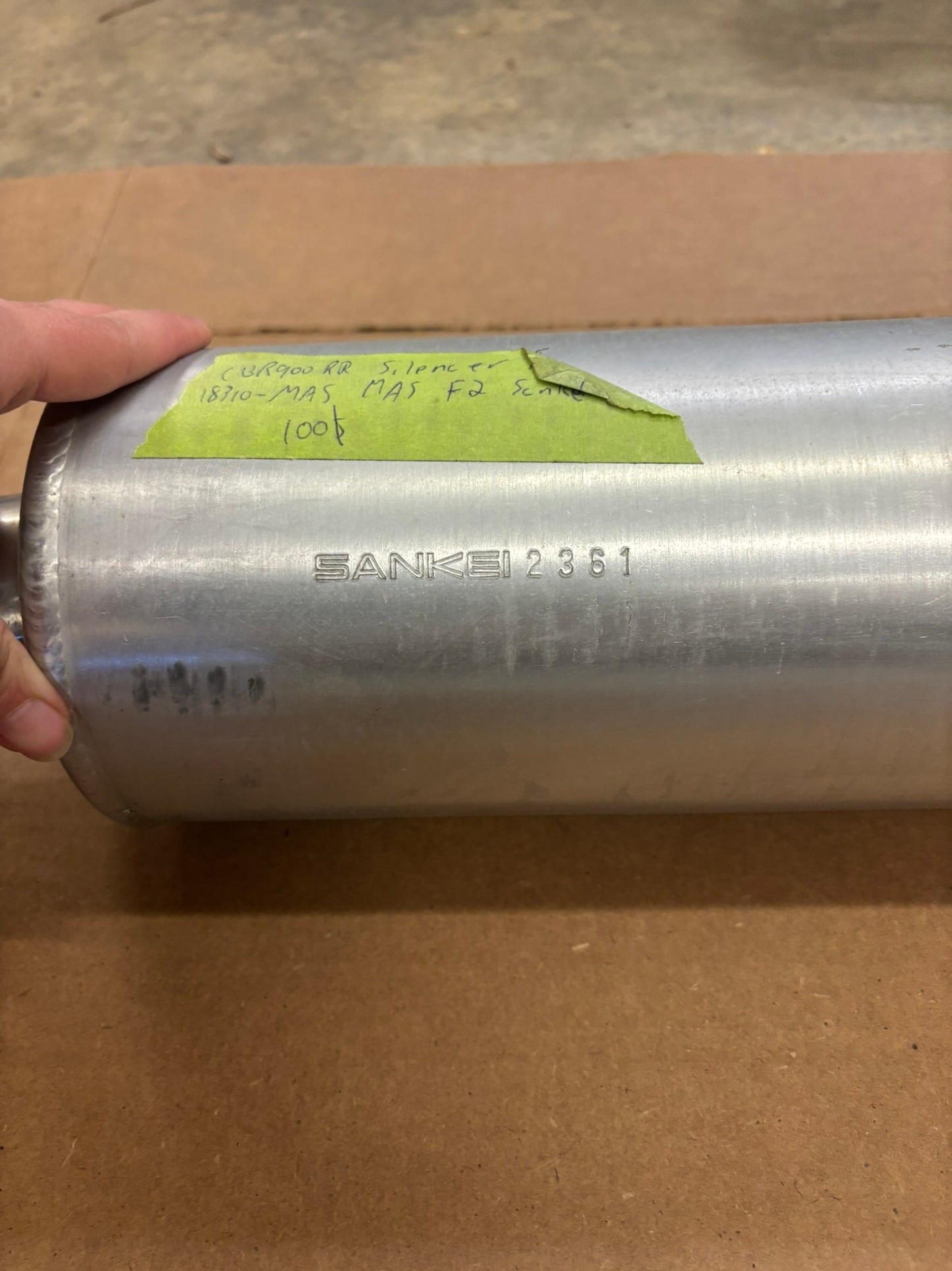 HONDA USED CBR900RR SILENCER MUFFLER SENKAI 2361 18310-MAS-A00-U HBOX
