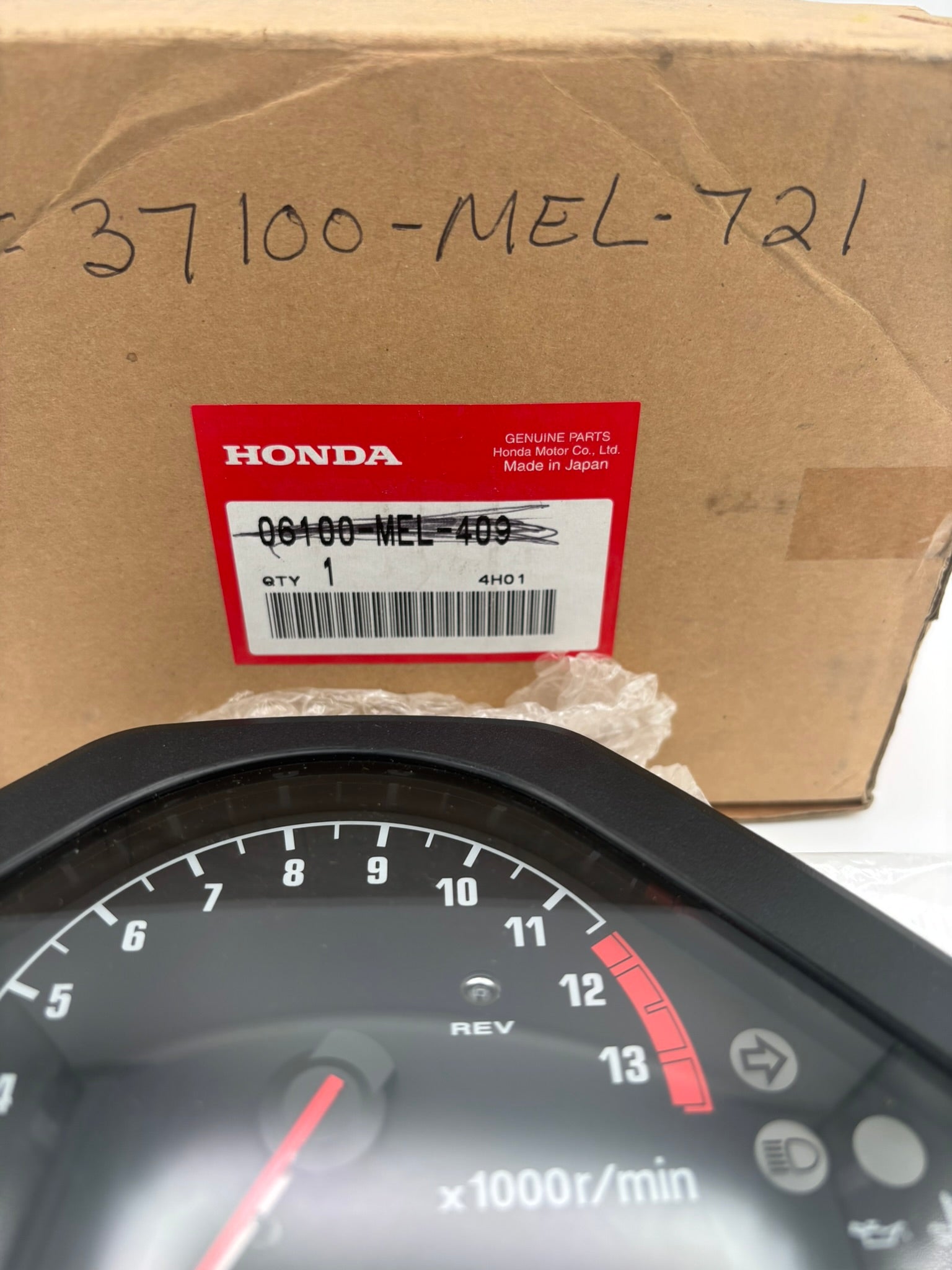 HONDA METER SET (SUB 37100-MEL-721 ) 06100-MEL-409 H222