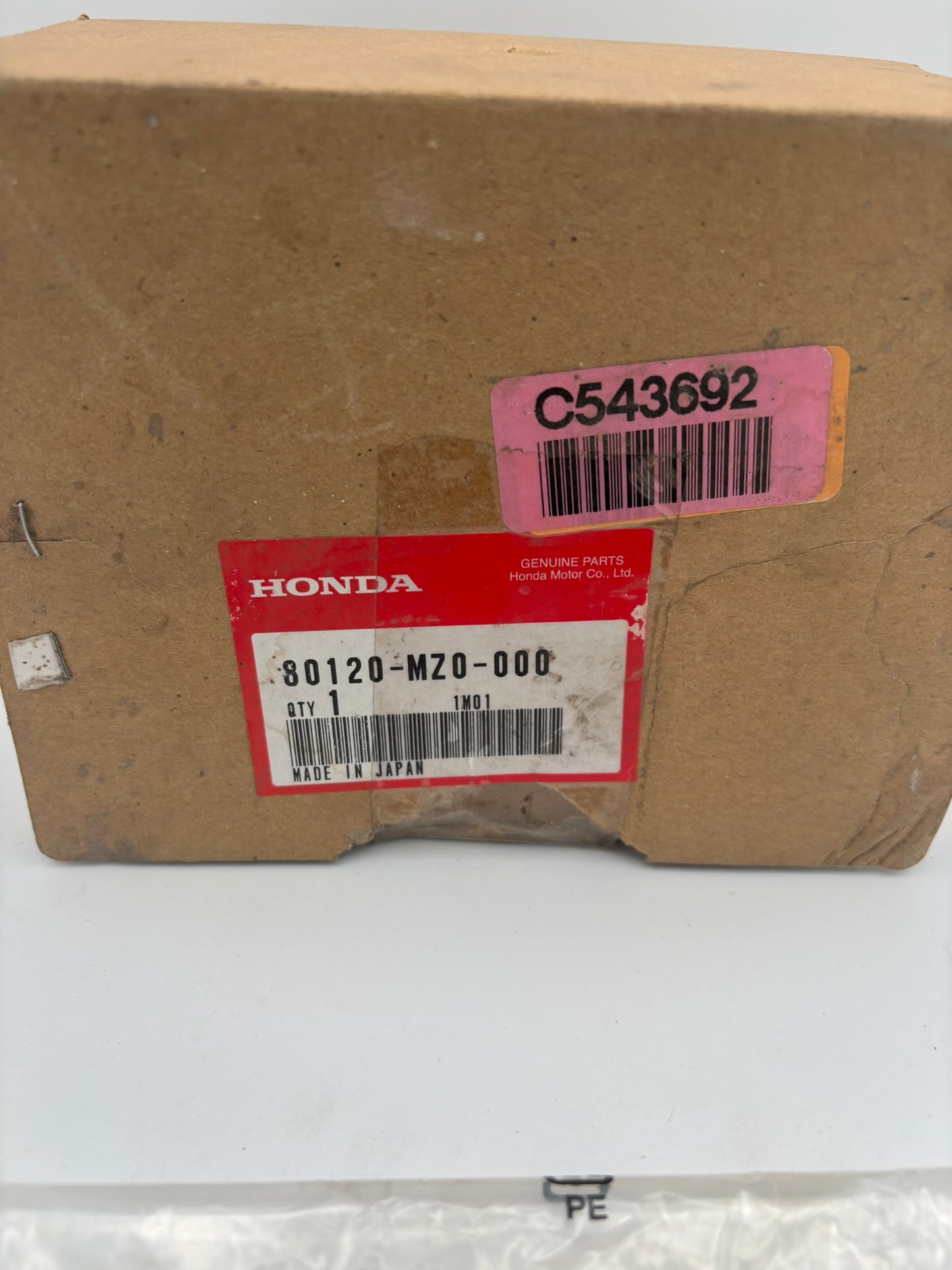 HONDA LICENSE LIGHT BRACKET 80120-MZ0-000 H222