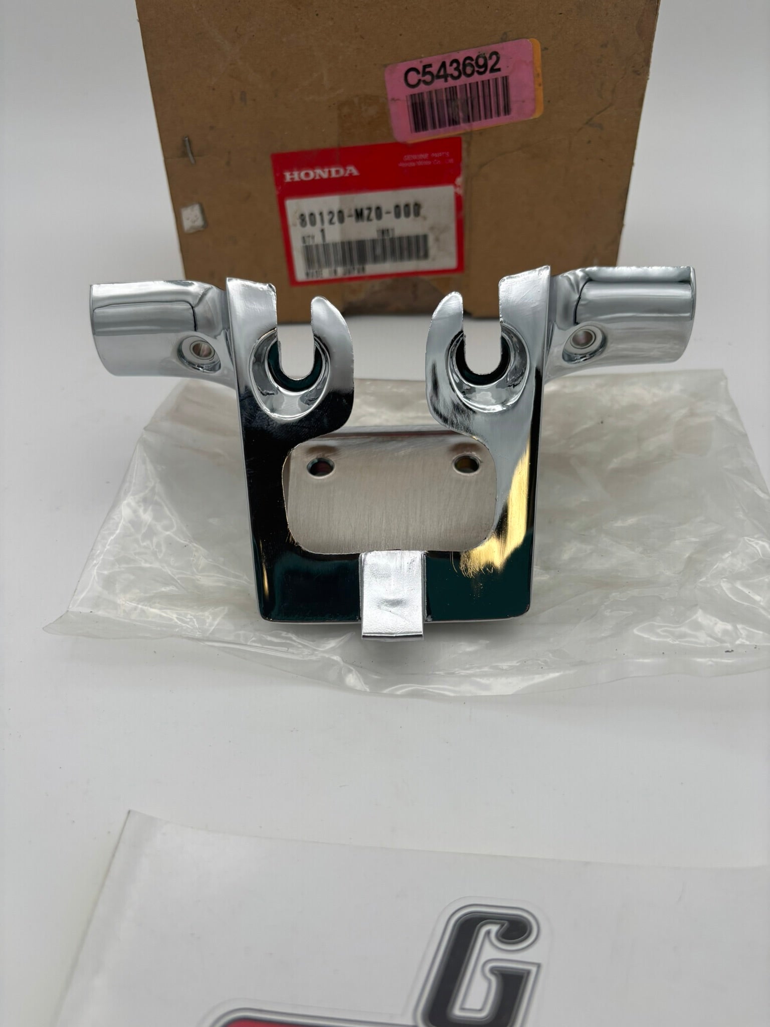 HONDA LICENSE LIGHT BRACKET 80120-MZ0-000 H222