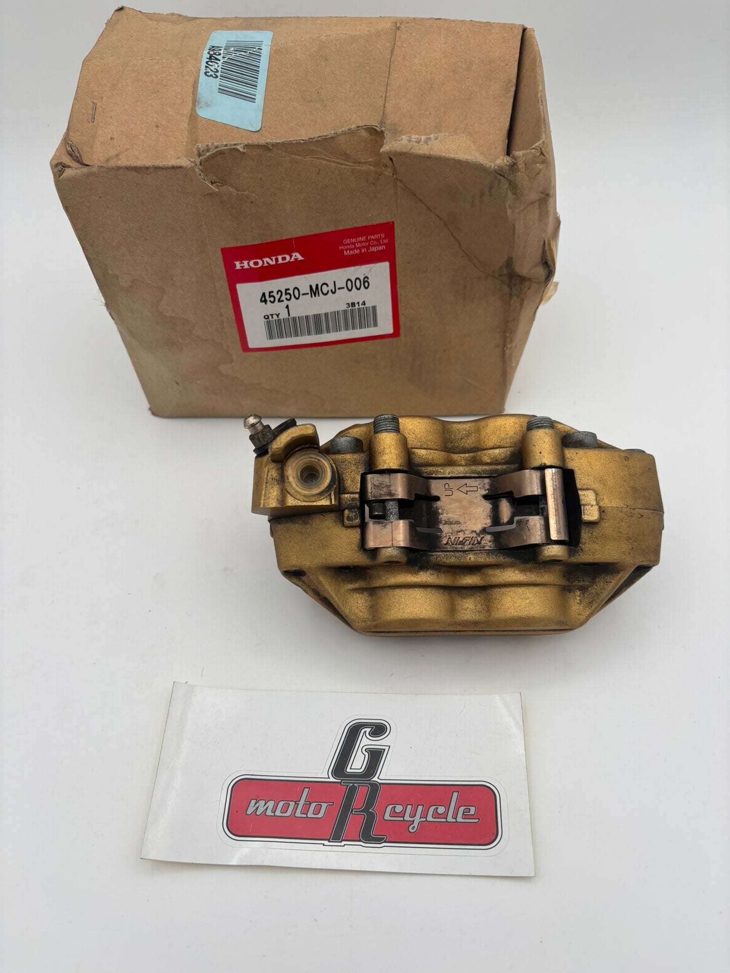 HONDA USED RIGHT FRONT BRAKE CALIPER 45250-MCJ-006-U H222