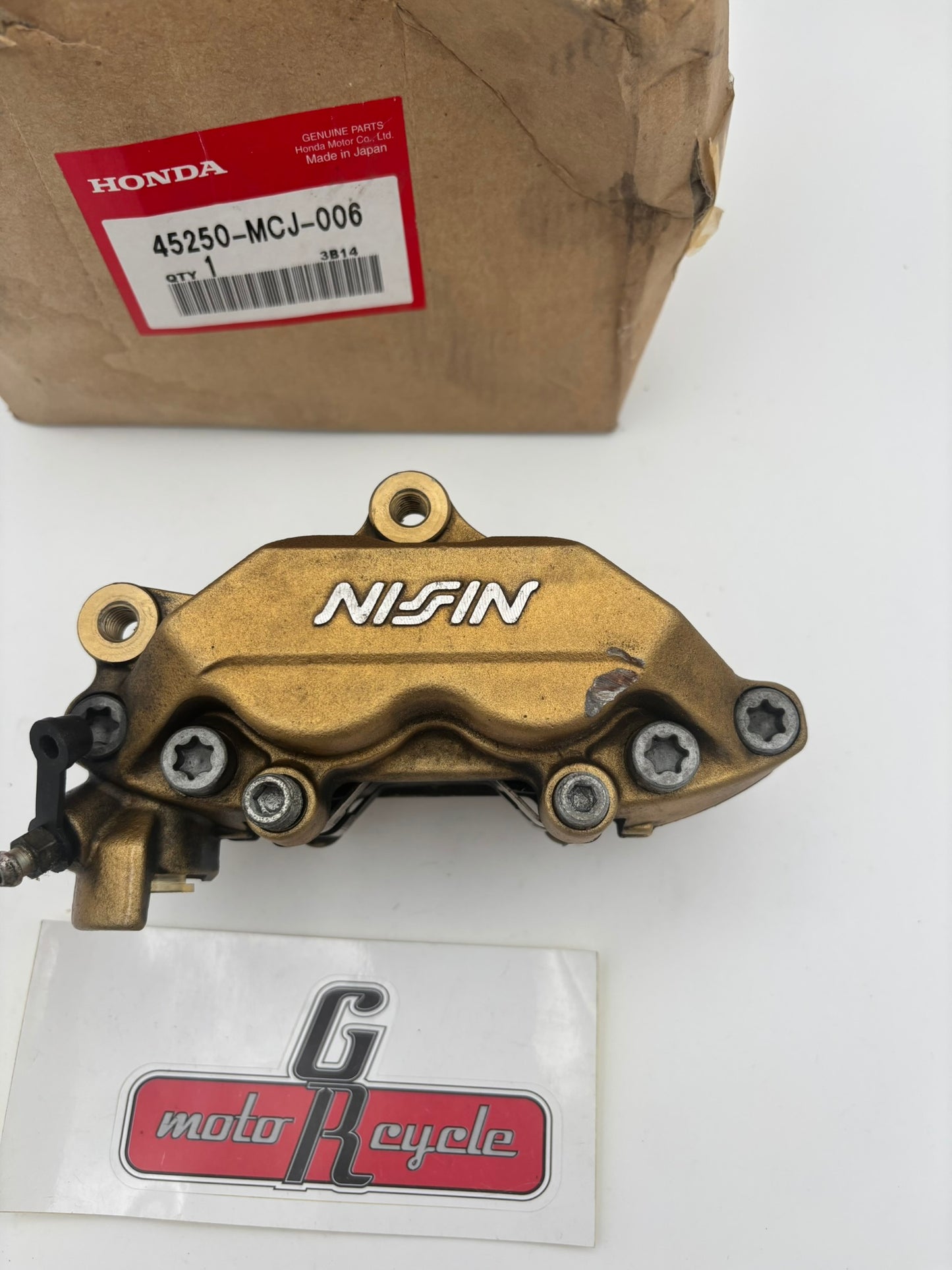 HONDA USED RIGHT FRONT BRAKE CALIPER 45250-MCJ-006-U H222