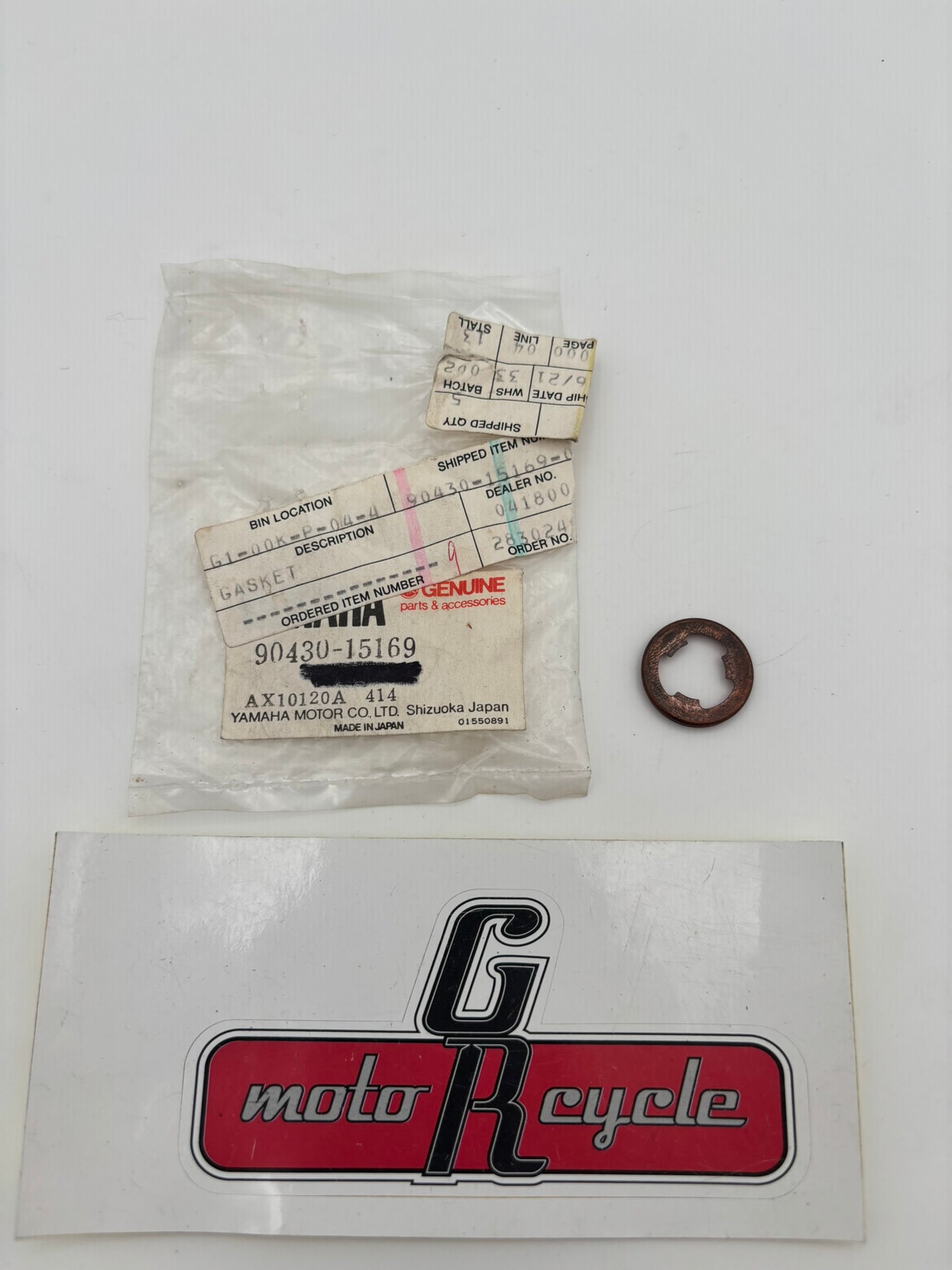 YAMAHA GASKET 90430-15169-00 Y1