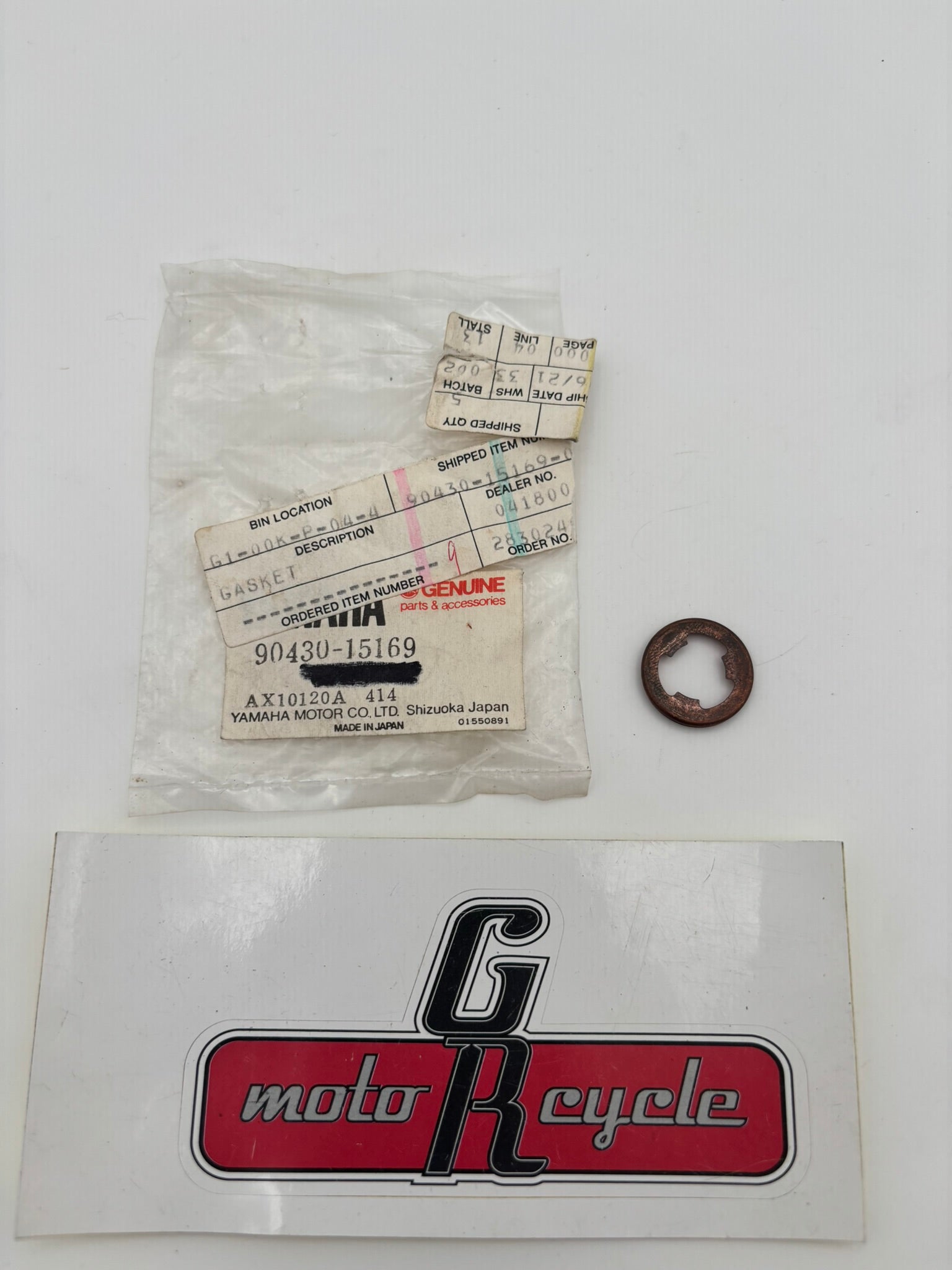 YAMAHA GASKET 90430-15169-00 Y1