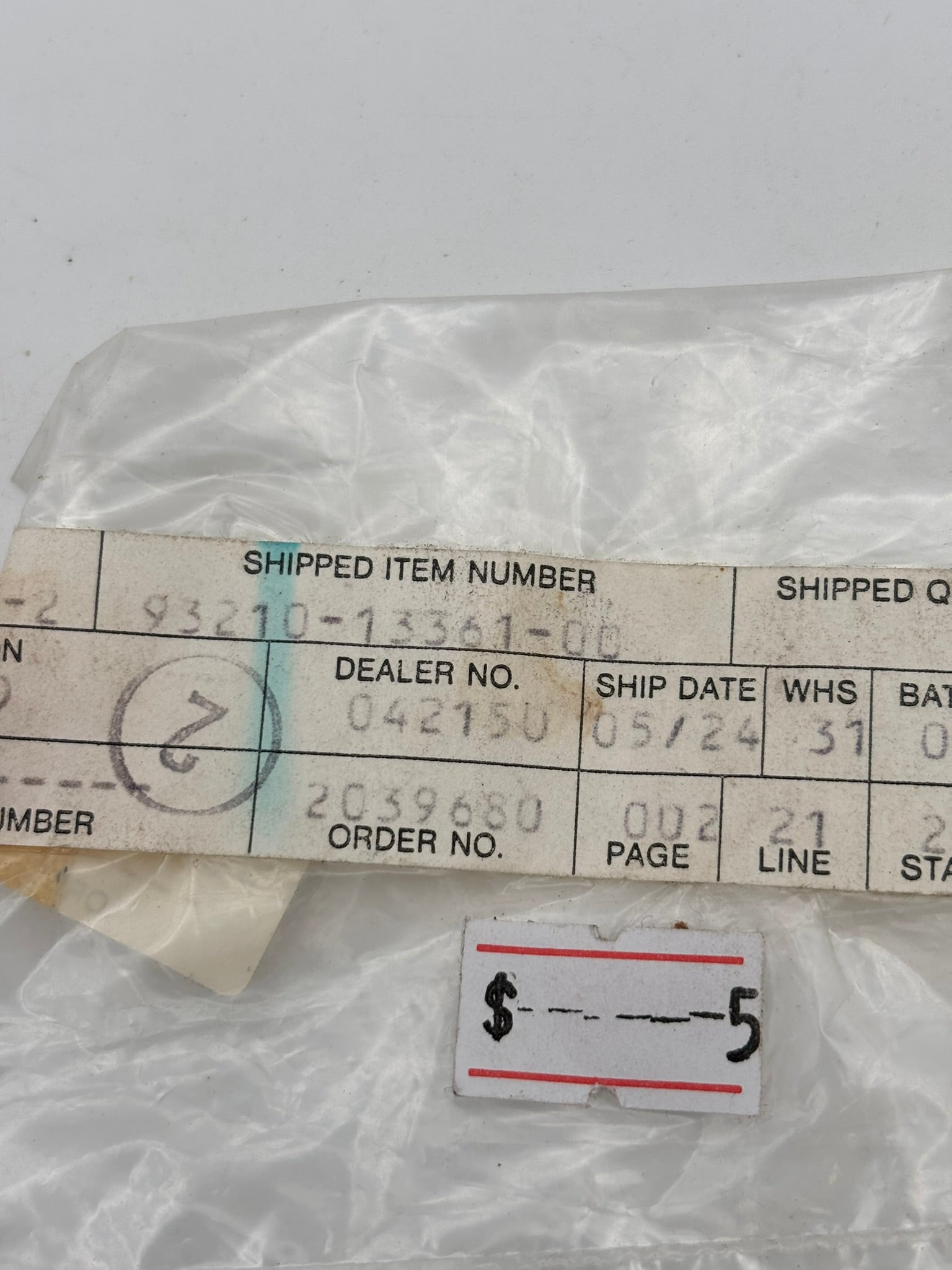 YAMAHA O-RING (2H7) 93210-13361-00 Y4