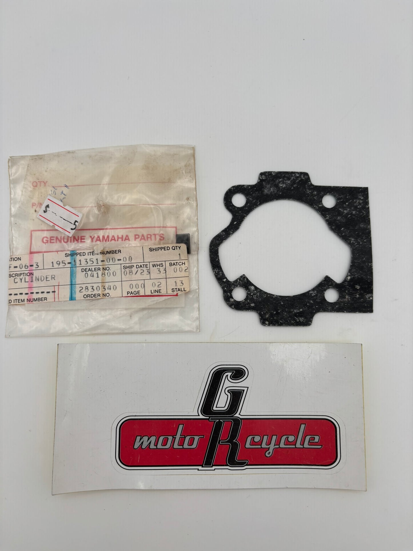 YAMAHA CYLINDER GASKET (SUB 132-11351-00-00 ) 195-11351-00-00 Y6