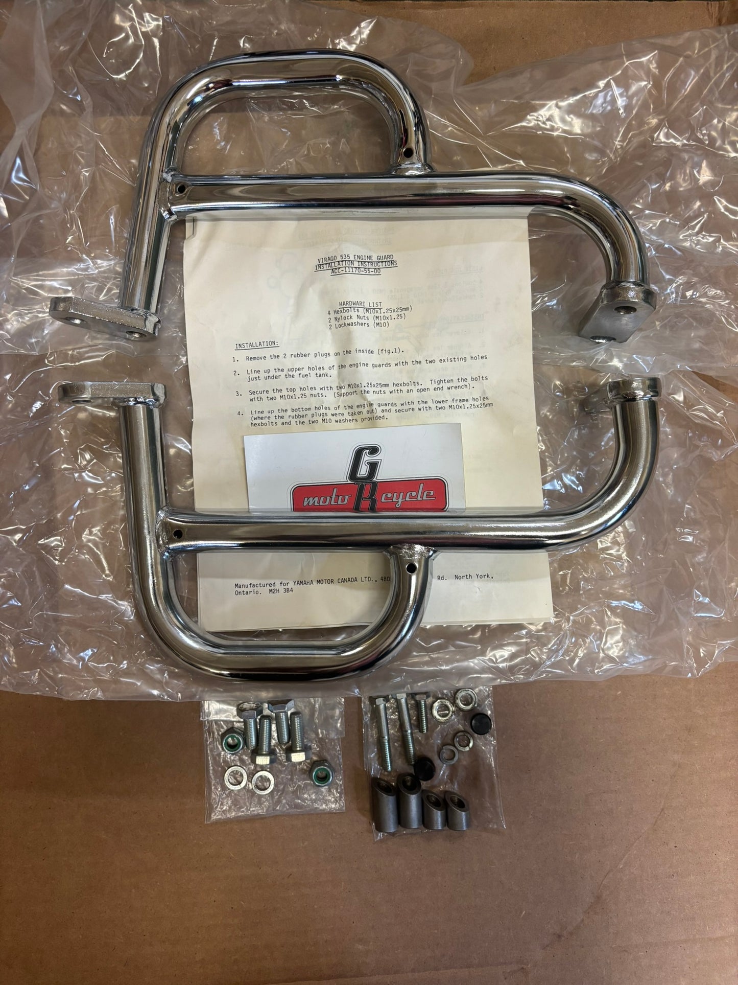 YAMAHA VIRAGO 535 ENGINE GUARD CRASH BAR ACC-11170-55-00 YBOX