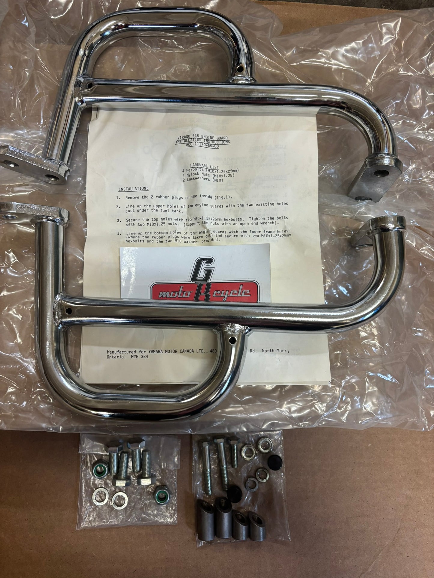 YAMAHA VIRAGO 535 ENGINE GUARD CRASH BAR ACC-11170-55-00 YBOX