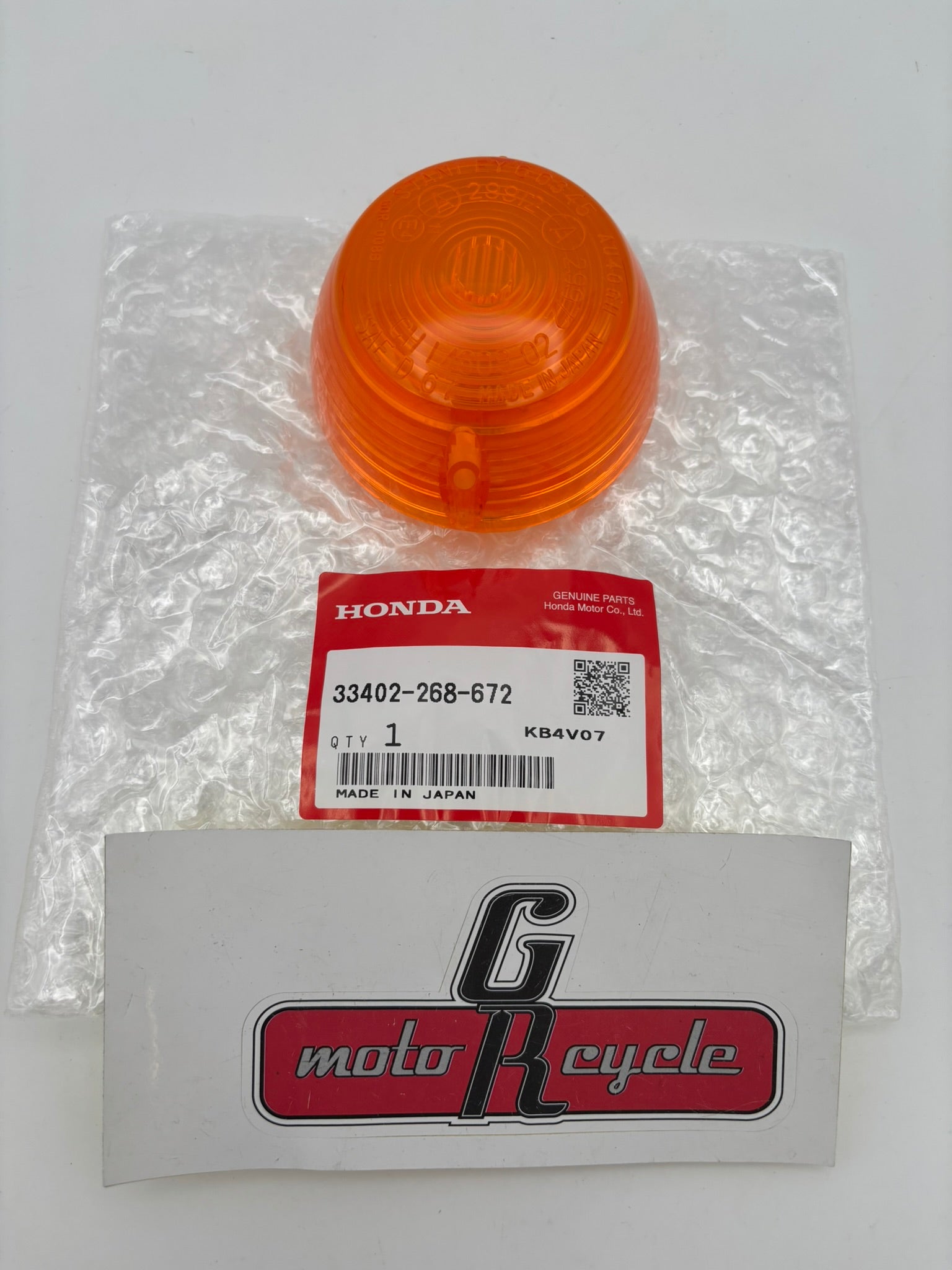 HONDA TURN SIGNAL LENS 33402-268-672 H102