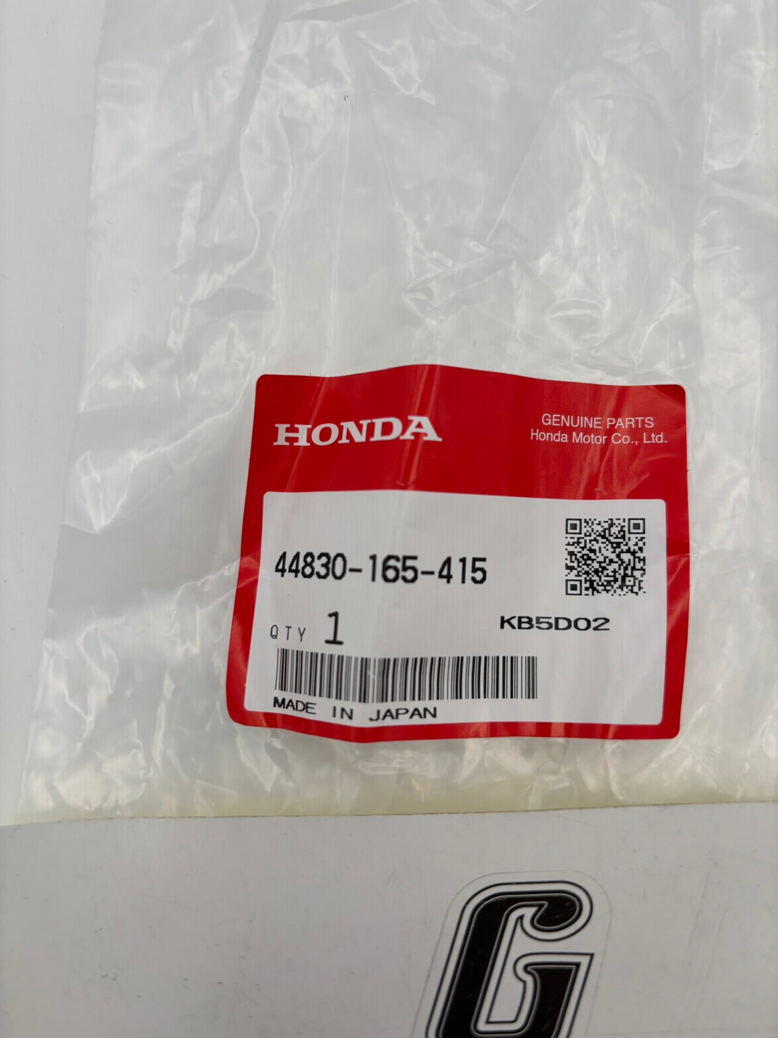 HONDA TACHOMETER CABLE (SUB 37260-422-000 ) 44830-165-415 H63