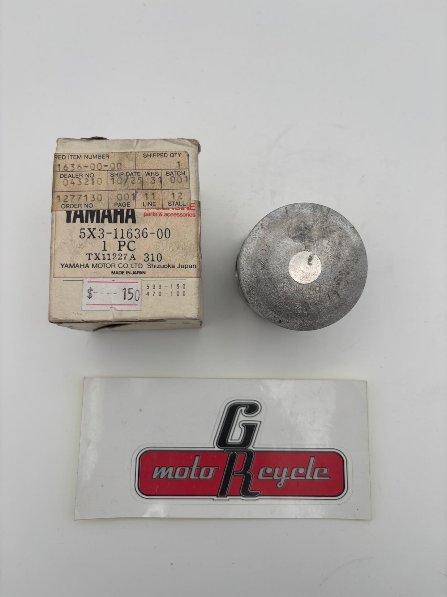 YAMAHA PISTON (0.50MM O/S) 5X3-11636-00-00 Y16