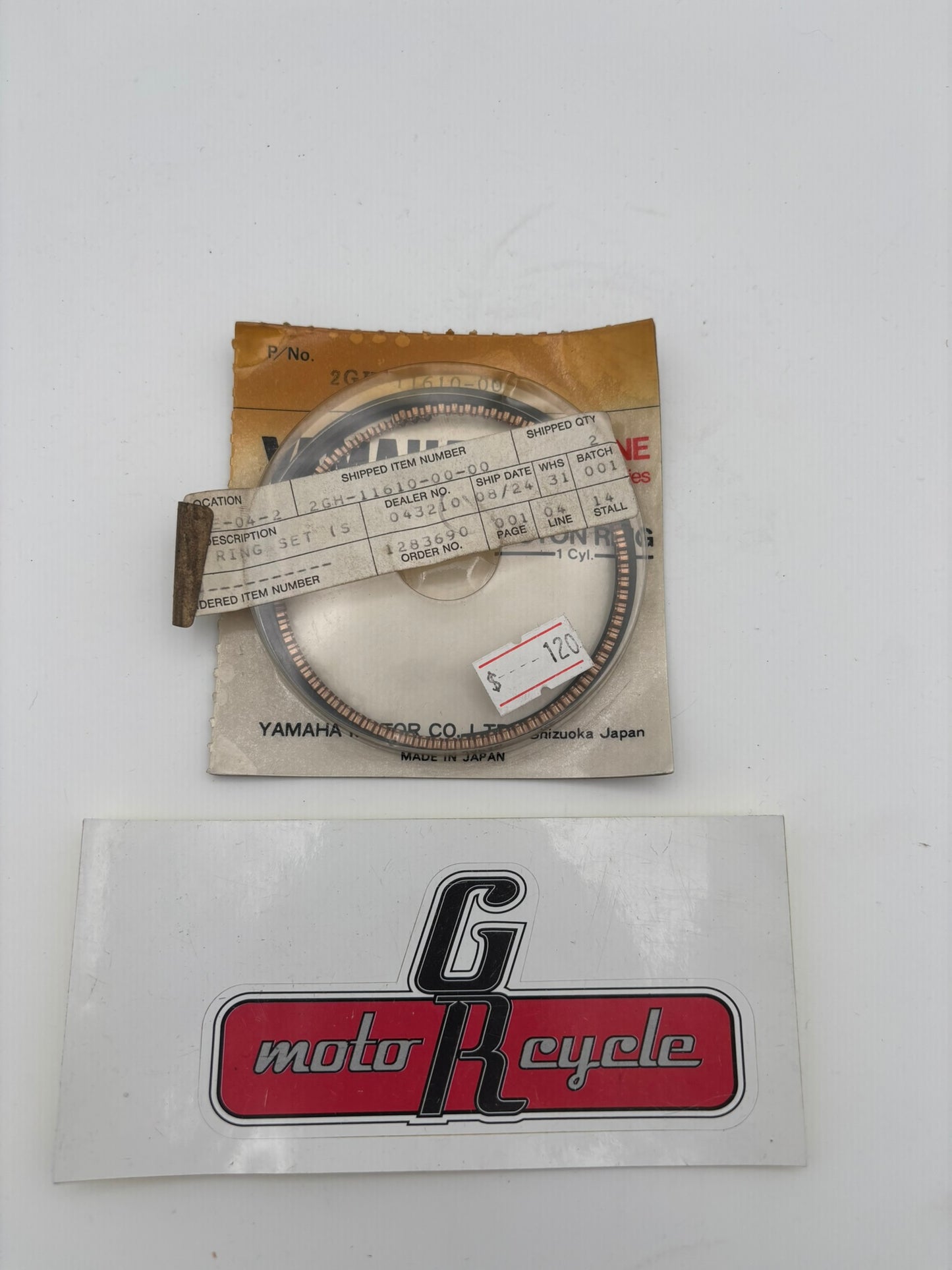 YAMAHA PISTON RING SET (STD) 2GH-11610-00-00 Y16