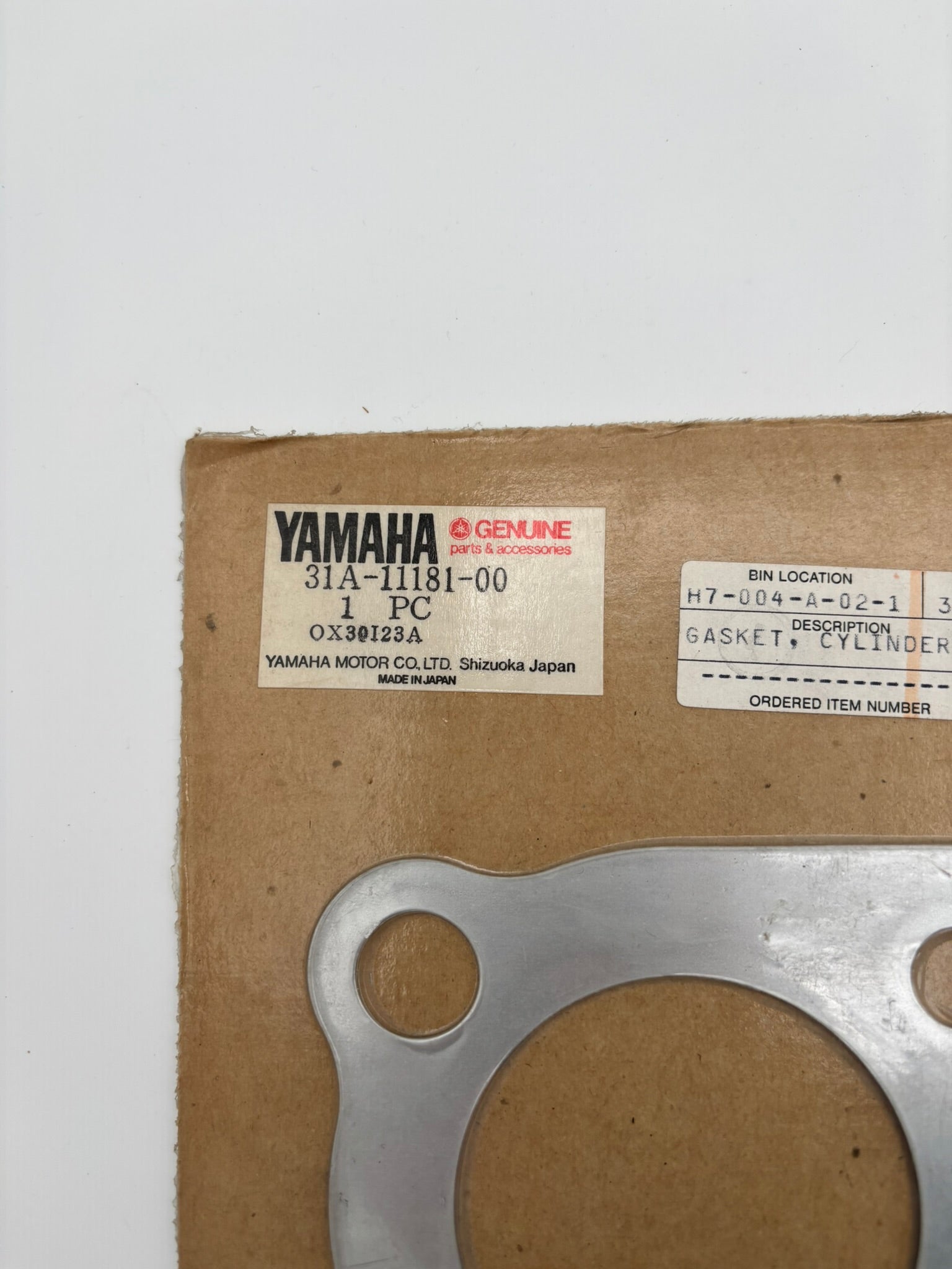 YAMAHA CYLINDER HEAD GASKET (SUB 58L-11181-00-00 ) 31A-11181-00-00 Y9