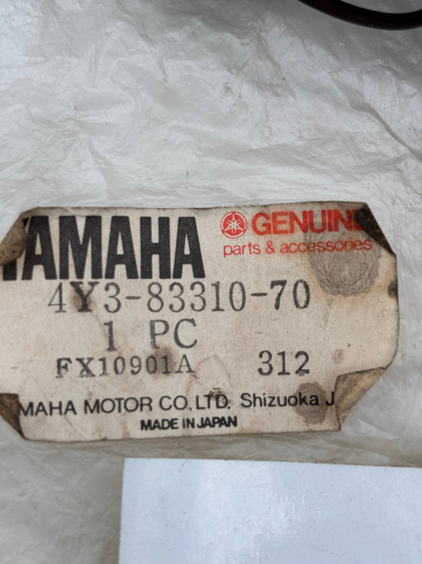 YAMAHA REAR FLASHER LIGHT (SUB 4Y3-83330-70-00 ) 4Y3-83310-70-00 Y18