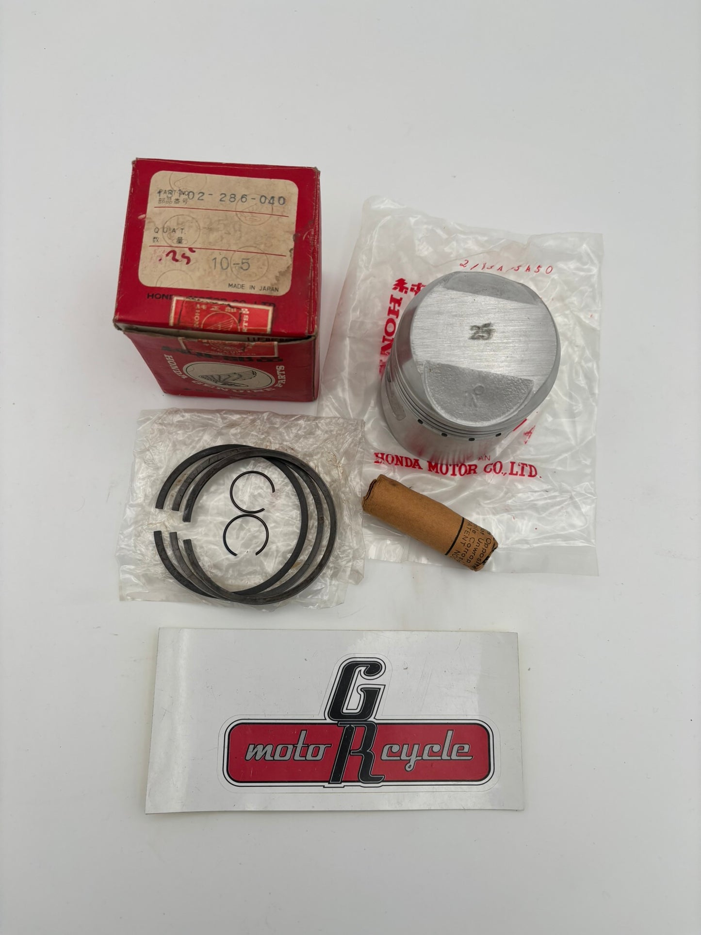 HONDA PISTON 0.25 & RING KIT COMPLETE 13102-286-040 H96
