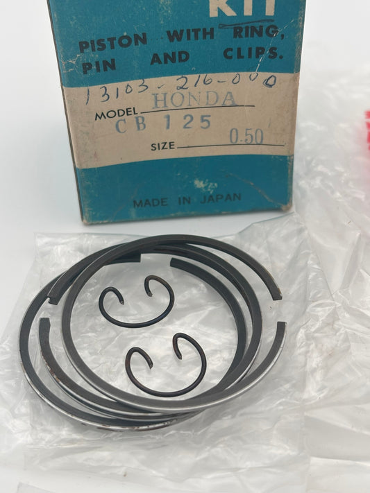 HONDA PISTON (O/S 0.50) COMPLETE KIT 13103-216-000 H96