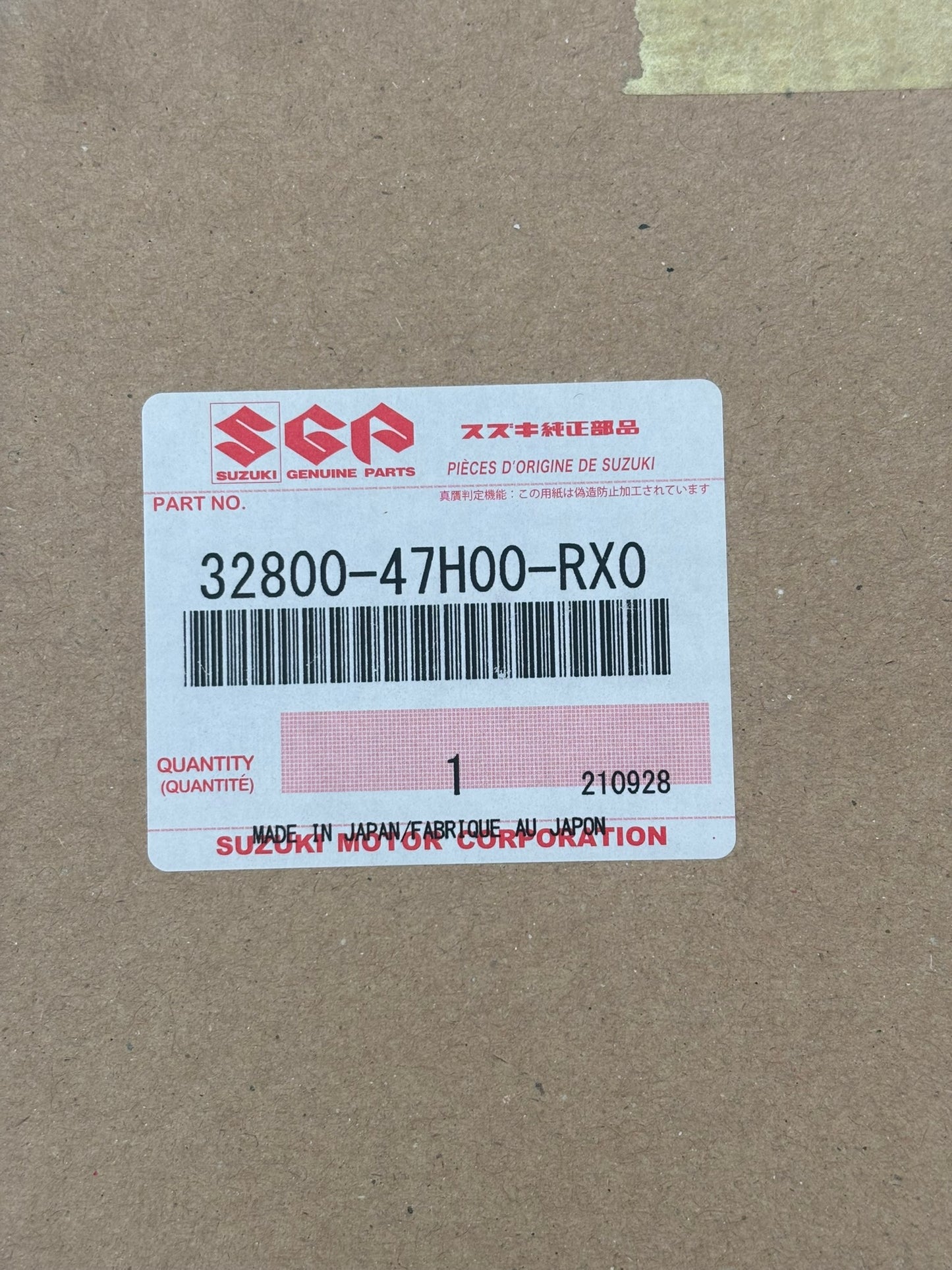 SUZUKI RECTIFIER ASSY 32800-47H00-RX0 S13